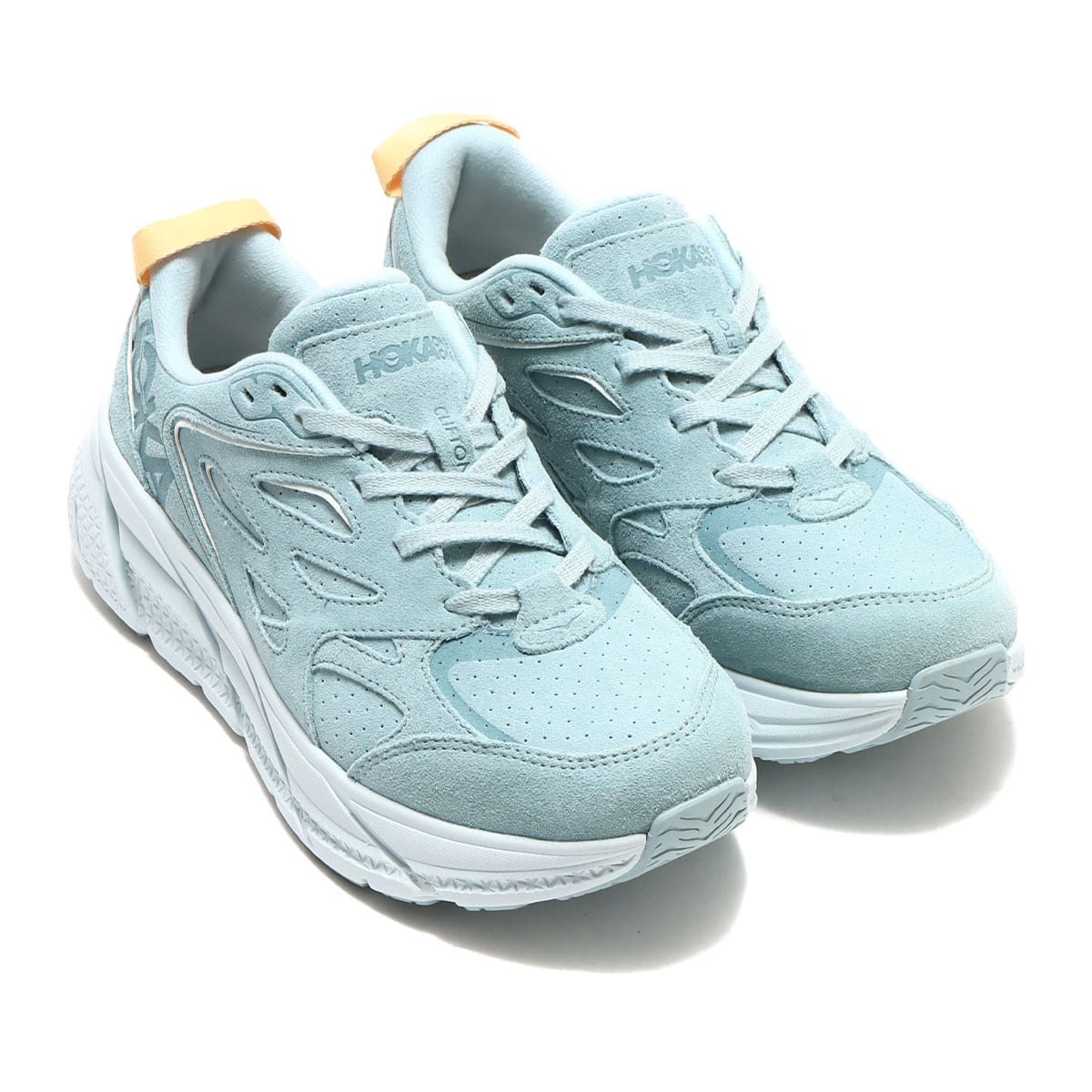[1122571-CBIF] Mens Hoka One One CLIFTON L SUEDE 'BLUE ICE FLOW'