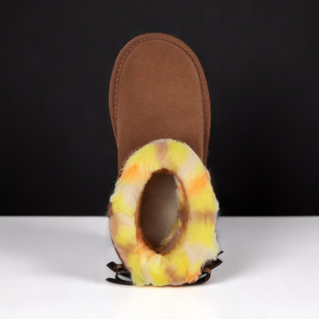 [1134930K-CHE] Kids UGG BAILEY BOW PLAID PUNK