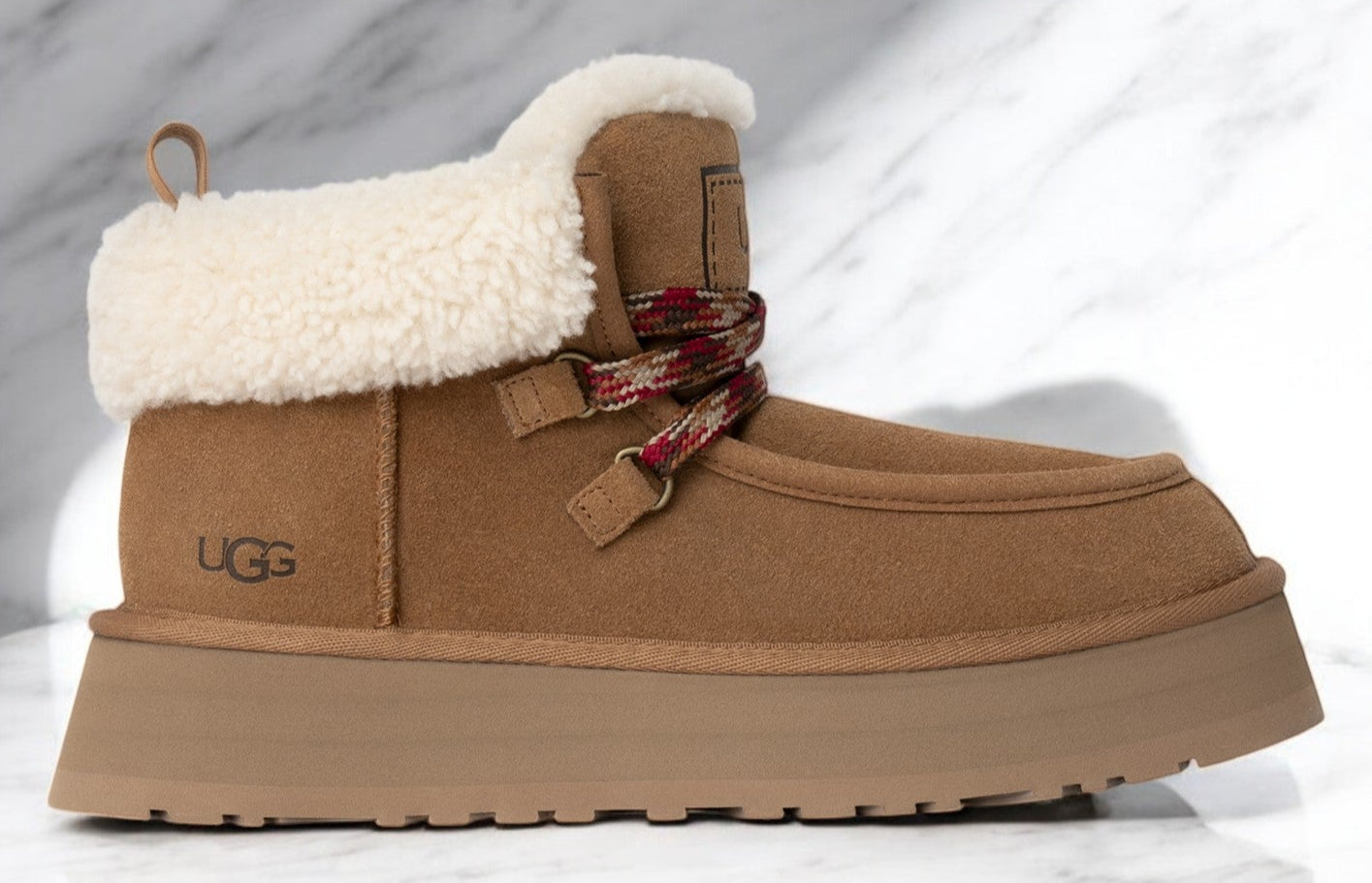 [1143954-CHE] WOMENS UGG FUNKARRA CABIN CUFF BOOT 'CHESTNUT'