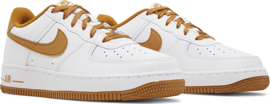 [FJ0706-100] Grade School Nike AIR FORCE 1 'WHITE DESERT OCHRE (GS)'