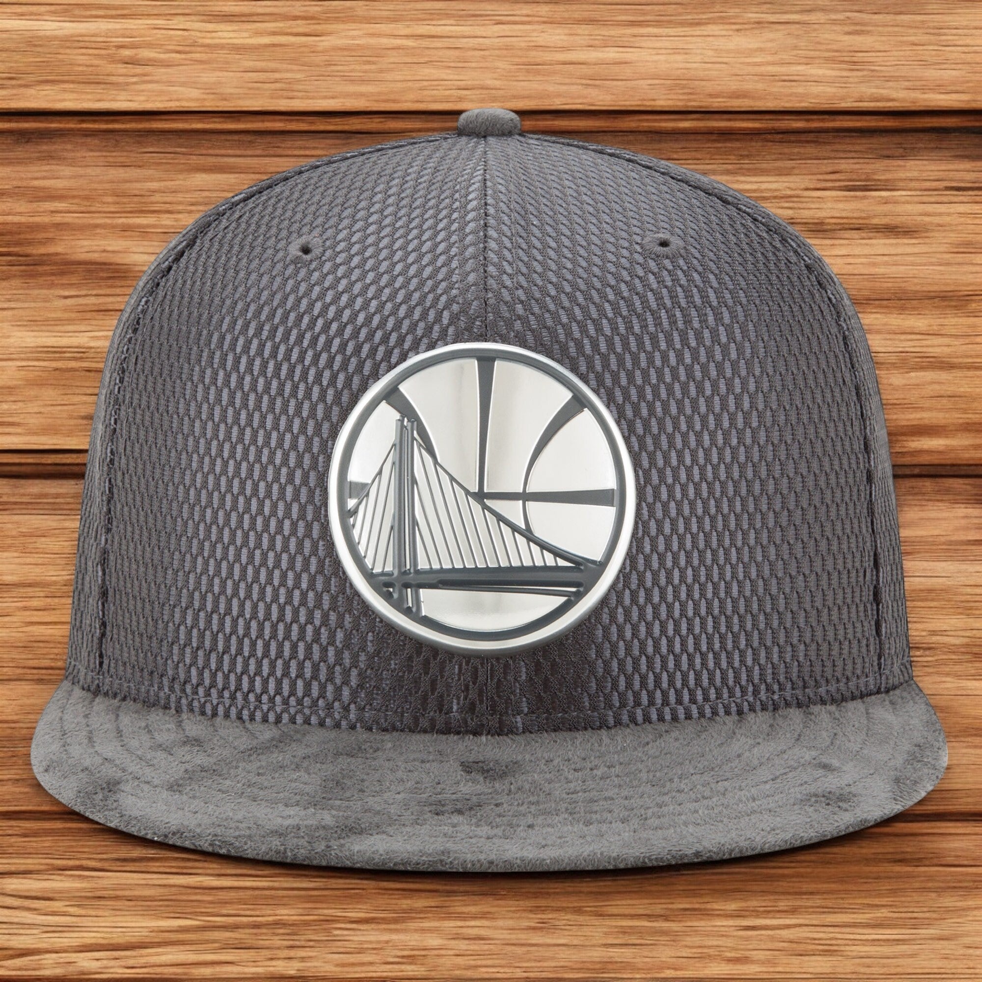 [11471393] Mens New Era NBA GS WARRIORS ON COURT OFFICIAL 20SUEDE 5950 FITTED