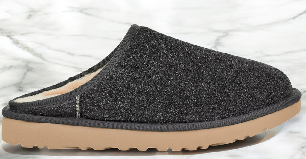 [1153104-DGRY] MENS UGG CLASSIC SLIP-ON SHAGGY