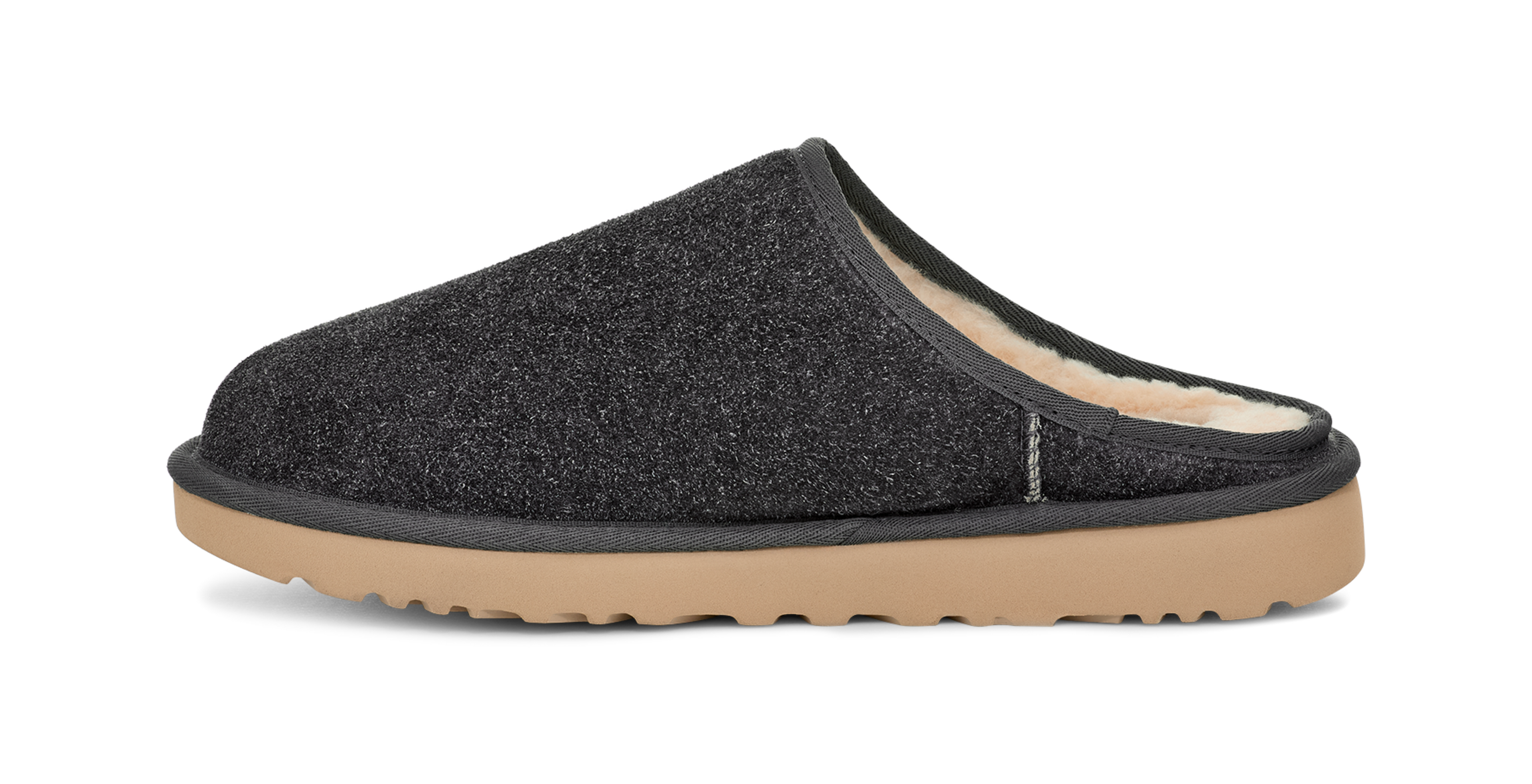 [1153104-DGRY] MENS UGG CLASSIC SLIP-ON SHAGGY