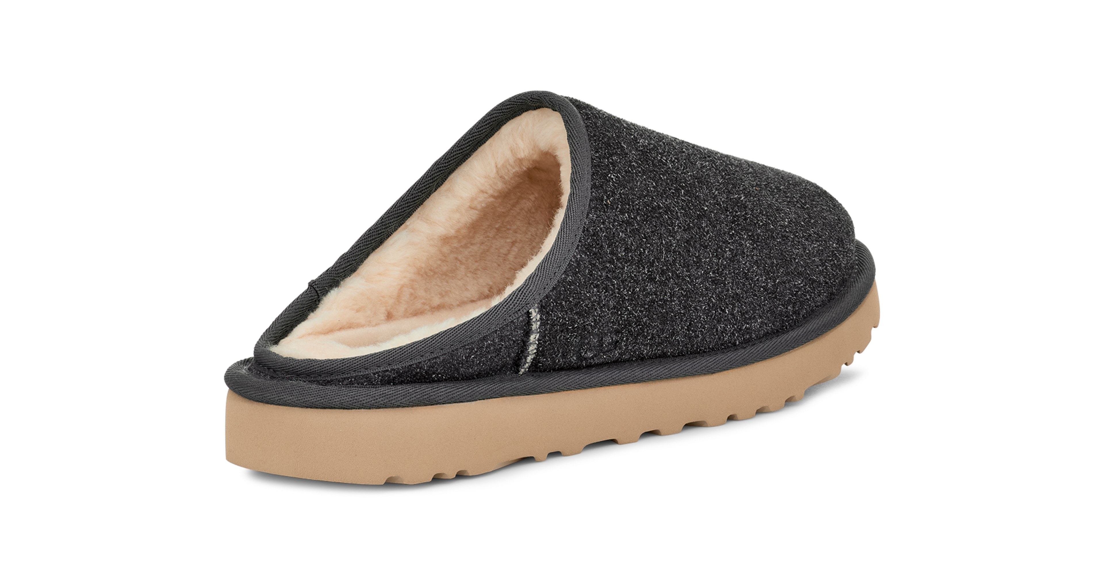 [1153104-DGRY] MENS UGG CLASSIC SLIP-ON SHAGGY