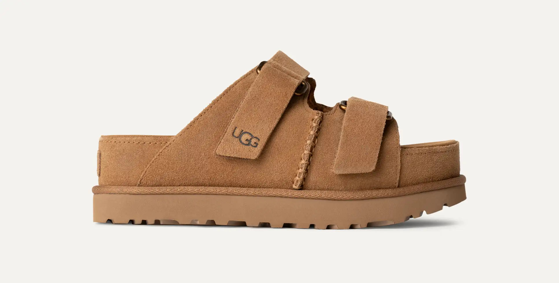 [1155458-CHE] WOMENS UGG GOLDENSTAR HI SLIDE 'CHESTNUT' - CHESTNUT