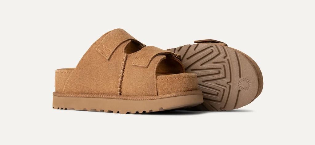 [1155458-CHE] WOMENS UGG GOLDENSTAR HI SLIDE 'CHESTNUT' - CHESTNUT