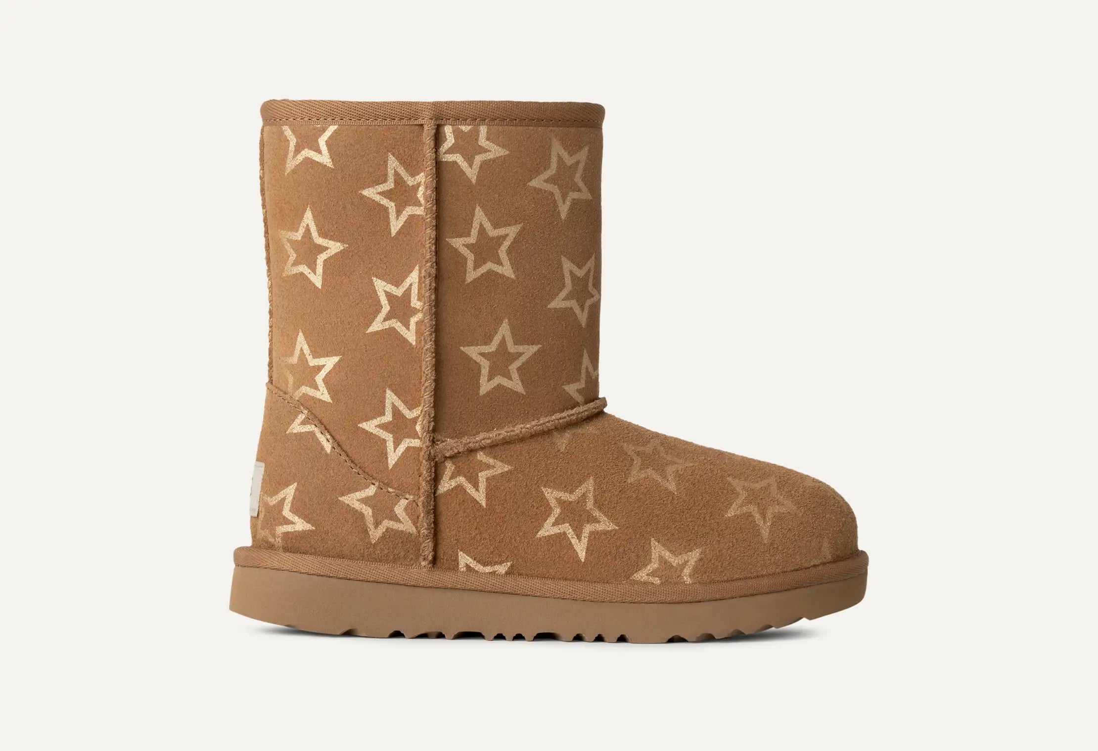 [1157712K-CLDR] YOUTH UGG CLASSIC II IRIDESCENT STARS BOOT 'CHESTNUT GOLD IRIDESCENT' (KIDS)