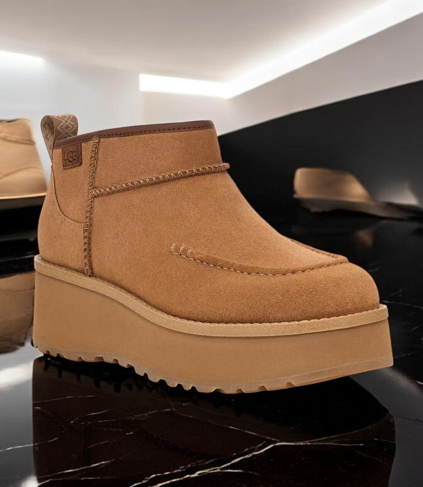 [1158193-CHE] WOMENS UGG CITYFUNC ULTRA MINI BOOT 'CHESTNUT'