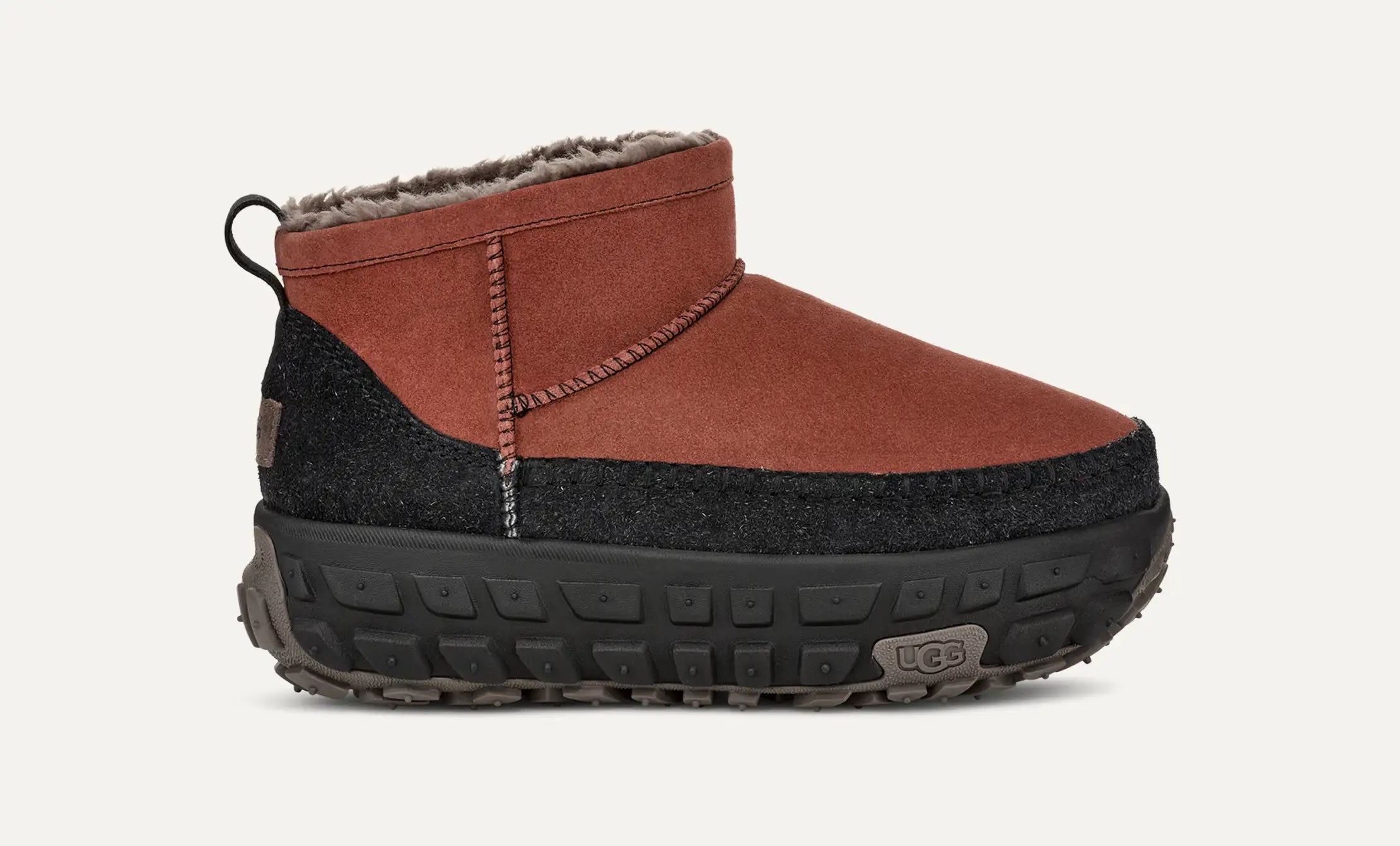 [1158200-RJS] MENS UGG VENTURE DAZE ULTRA MINI BOOT 'RED JASPER BLACK'