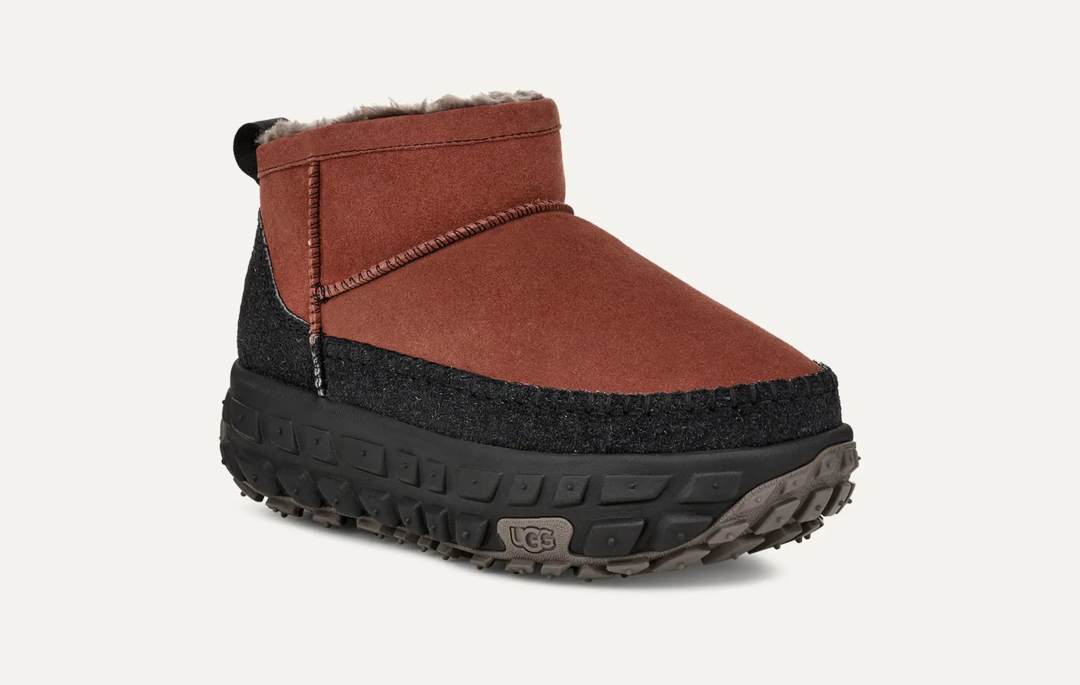 [1158200-RJS] MENS UGG VENTURE DAZE ULTRA MINI BOOT 'RED JASPER BLACK'