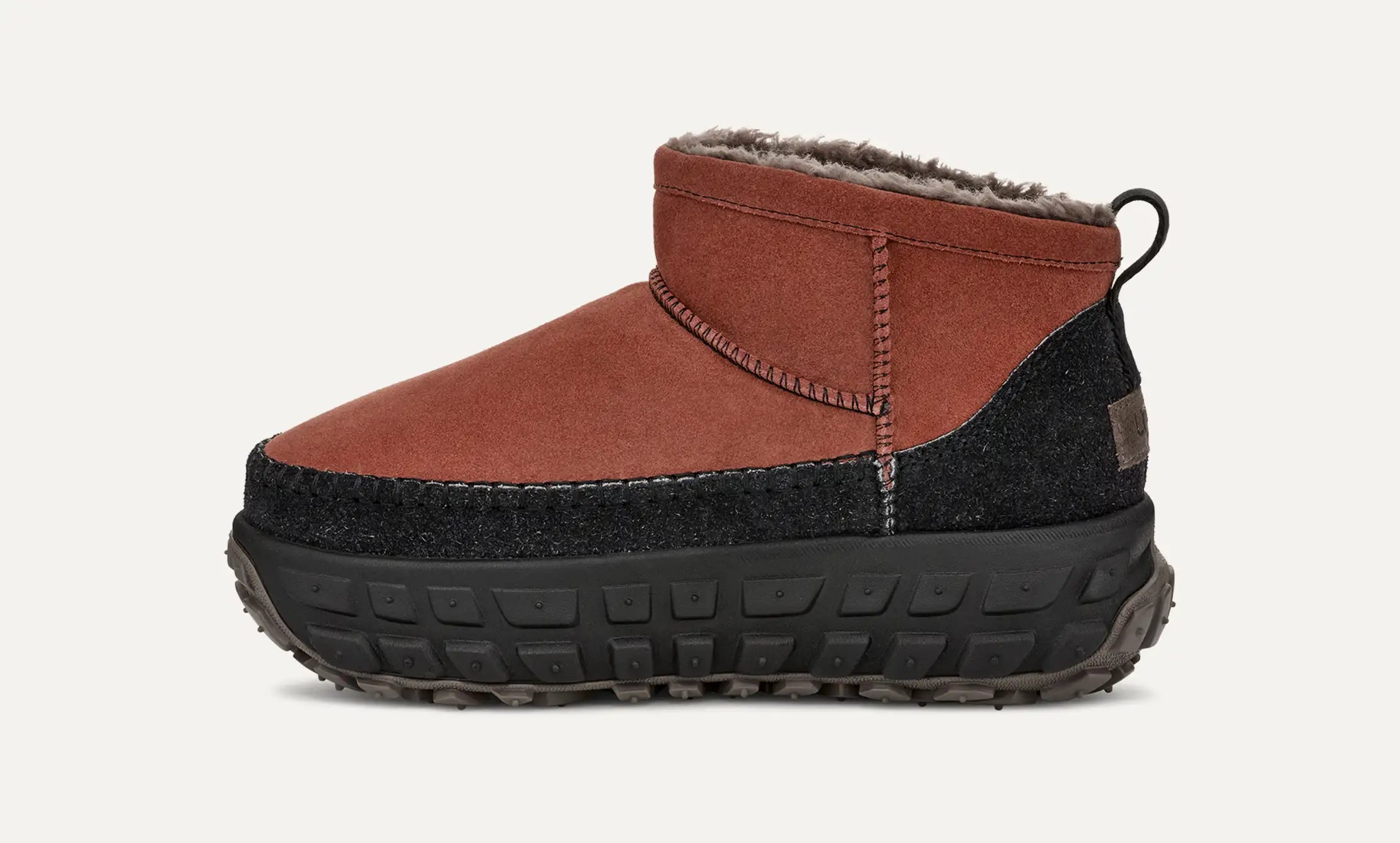 [1158200-RJS] MENS UGG VENTURE DAZE ULTRA MINI BOOT 'RED JASPER BLACK'