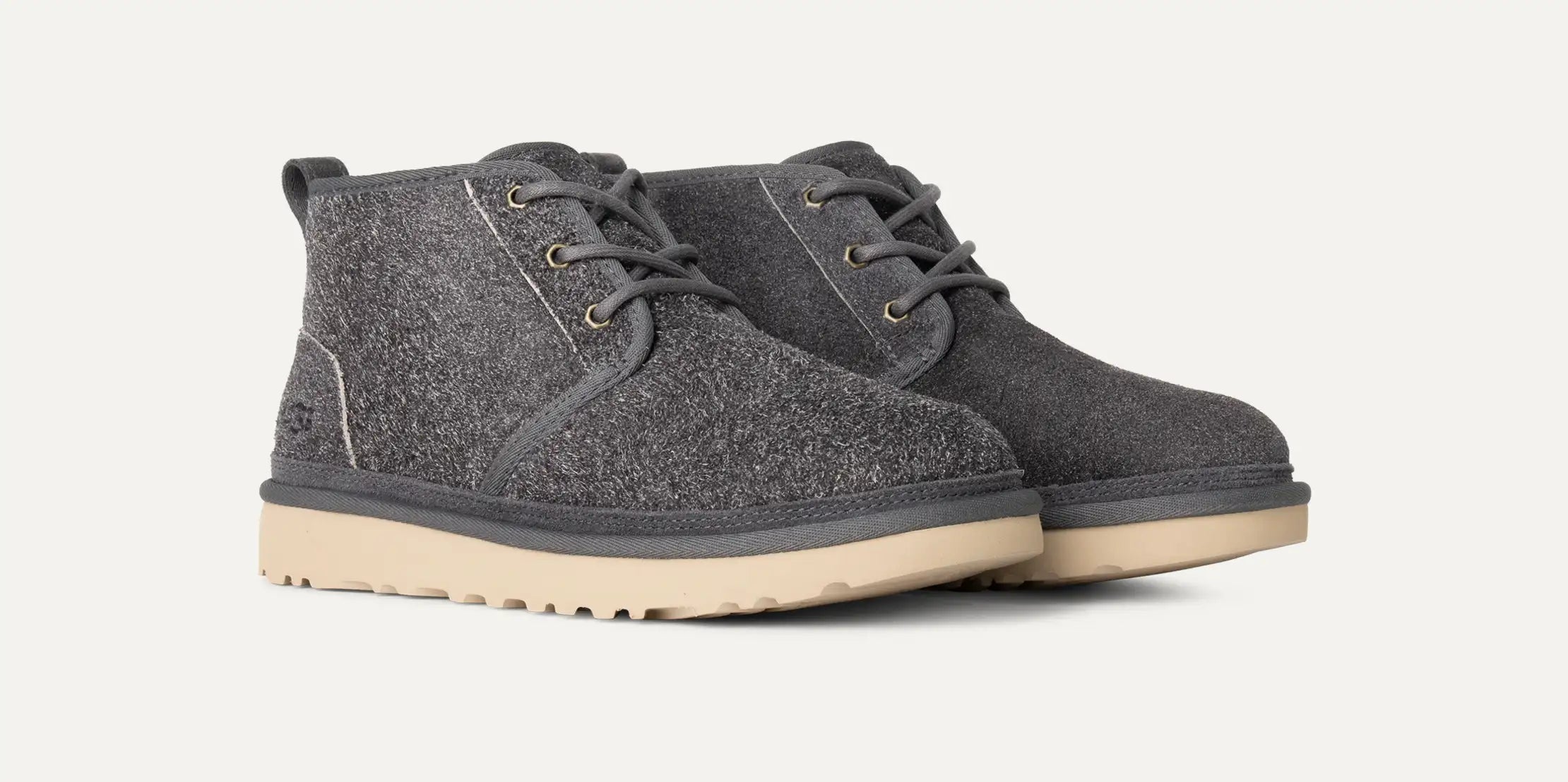 [1158219-DGRY] MENS UGG NEUMEL SHAGGY SUEDE BOOT 'DARK GREY'