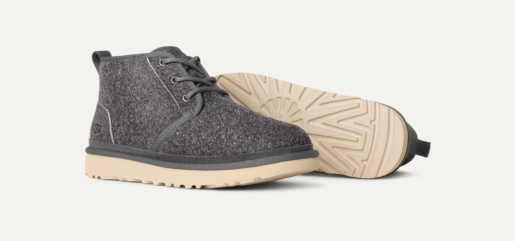 [1158219-DGRY] MENS UGG NEUMEL SHAGGY SUEDE BOOT 'DARK GREY'