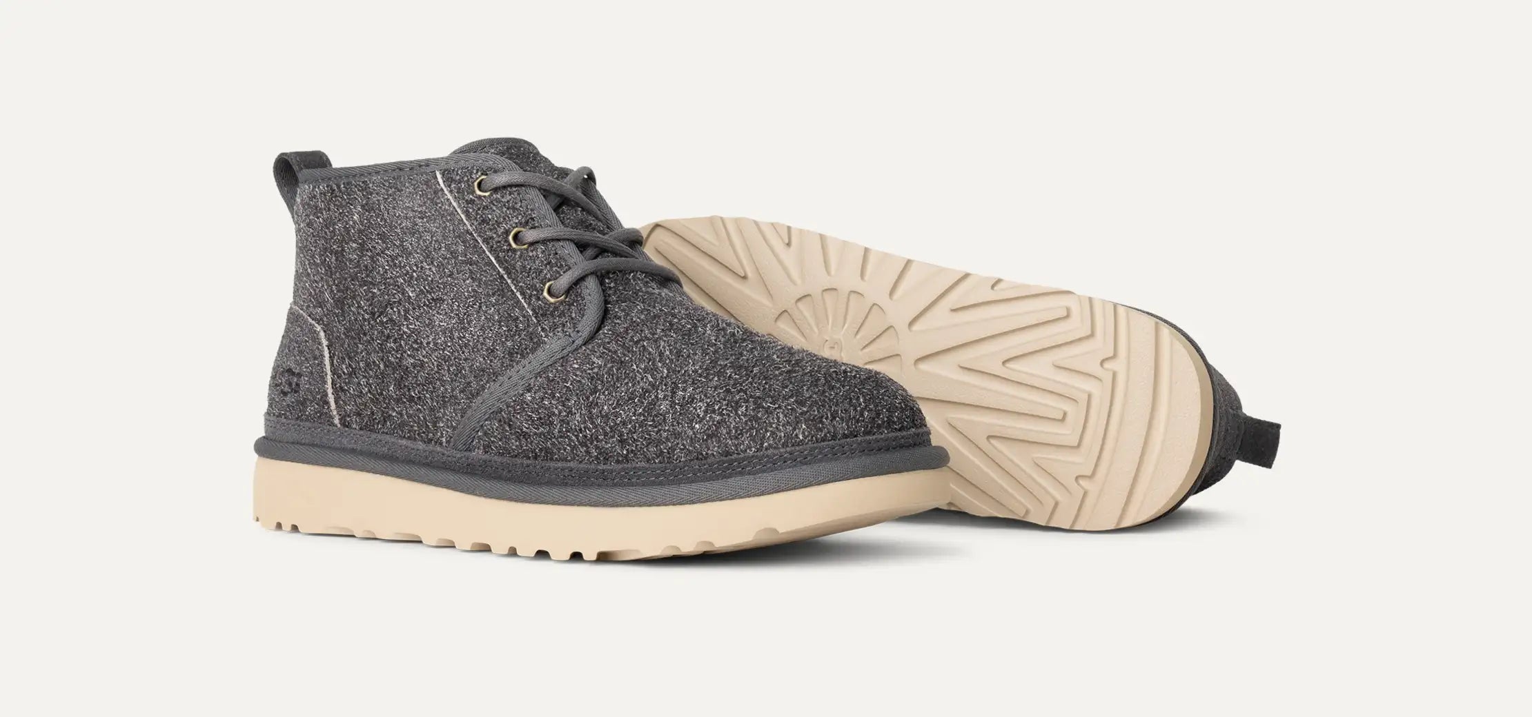 [1158219-DGRY] MENS UGG NEUMEL SHAGGY SUEDE BOOT 'DARK GREY'