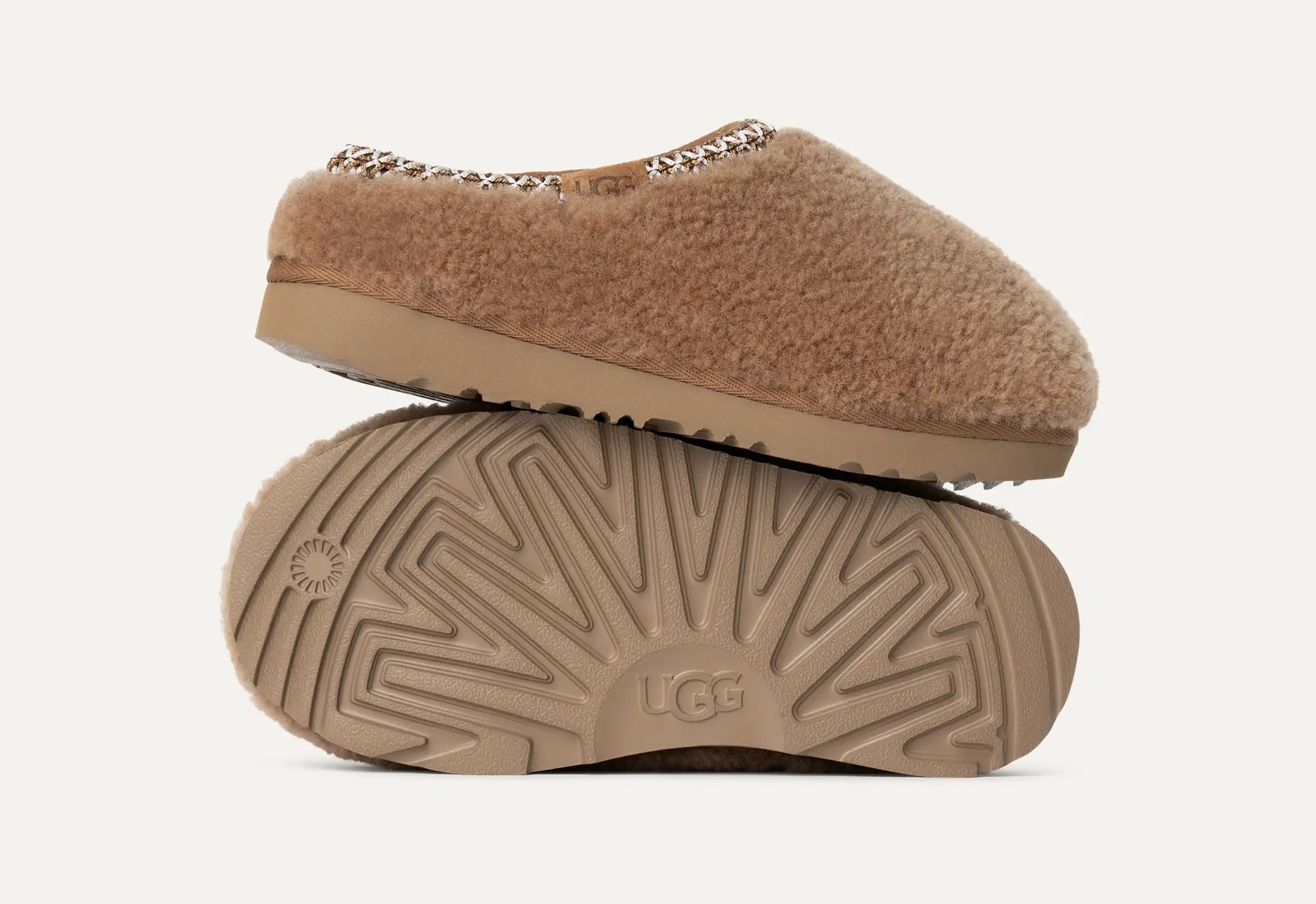 [1158256K-CHE] KIDS UGG TASMAN MAXI CURLY SLIPPER CHESTNUT