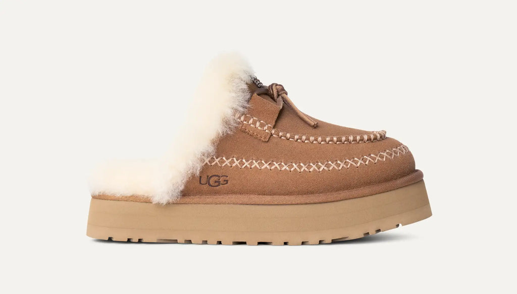 [1158260-CHE] WOMENS UGG DISQUETTE ALPINE SLIPPER 'CHESTNUT' - CHESTNUT