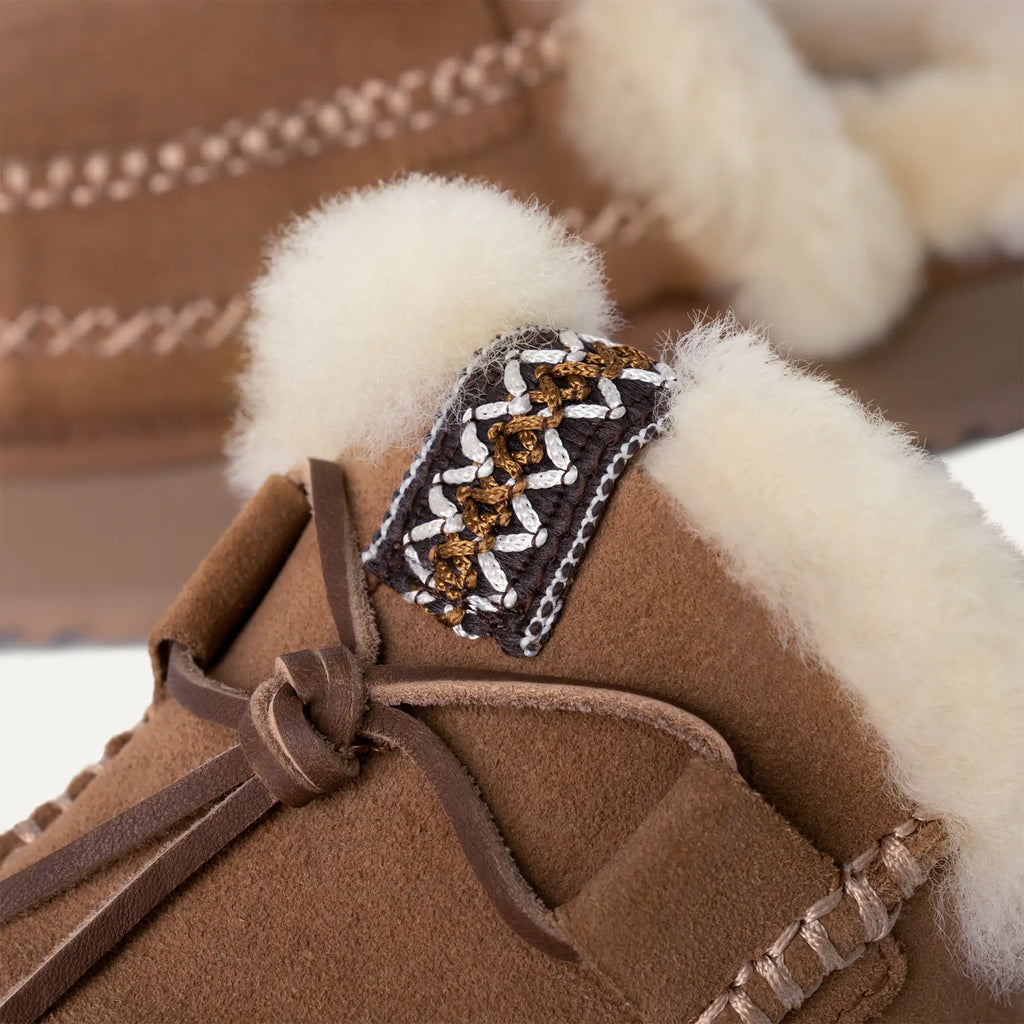 [1158260-CHE] WOMENS UGG DISQUETTE ALPINE SLIPPER 'CHESTNUT' - CHESTNUT