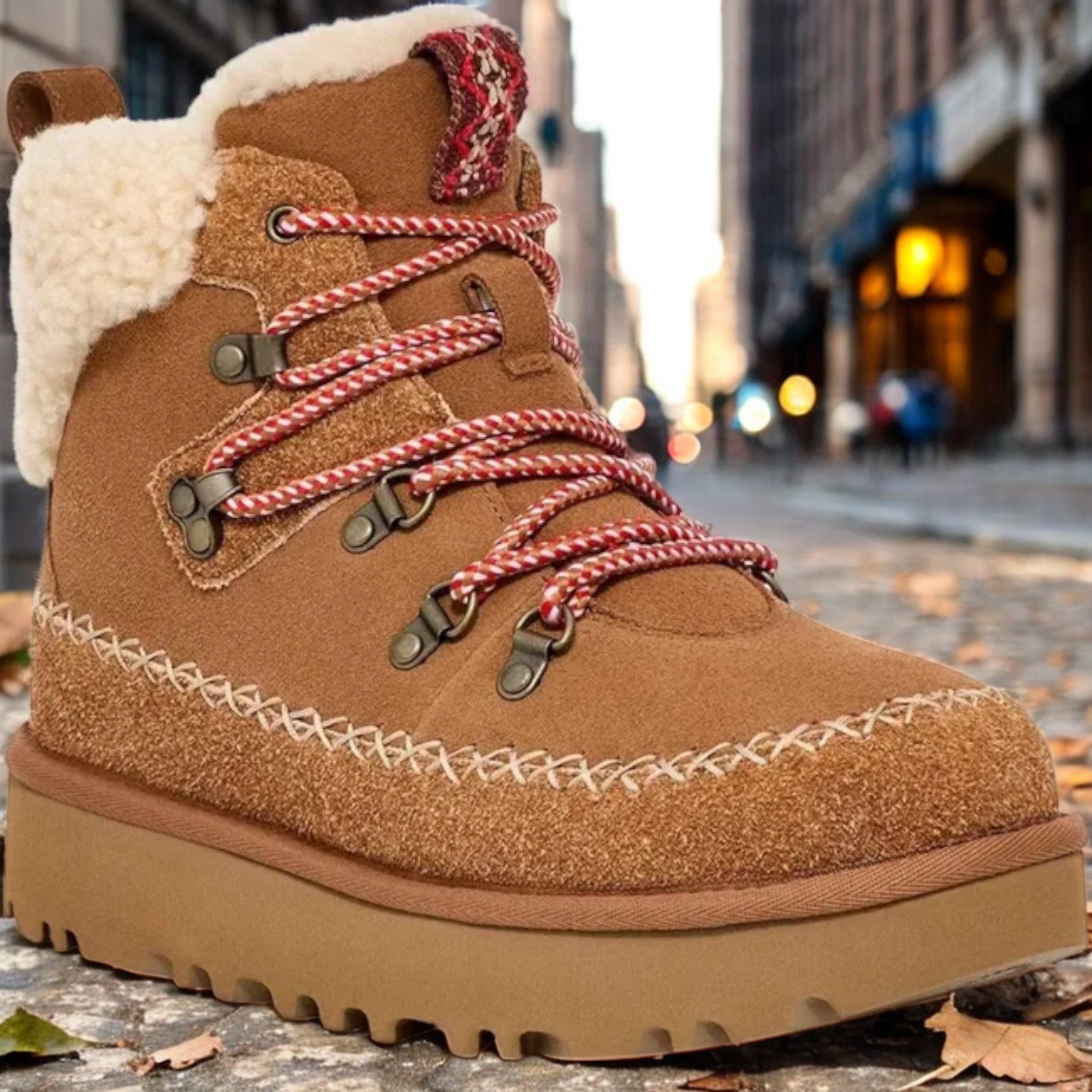 [1158271-CHE] WOMENS UGG CLASSIC ALPINE LACE-UP BOOT 'CHESTNUT'