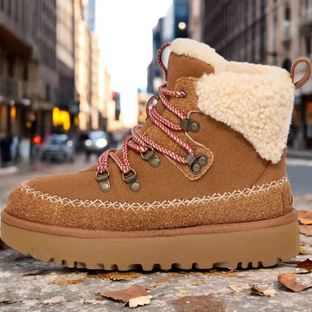 [1158271-CHE] WOMENS UGG CLASSIC ALPINE LACE-UP BOOT 'CHESTNUT'