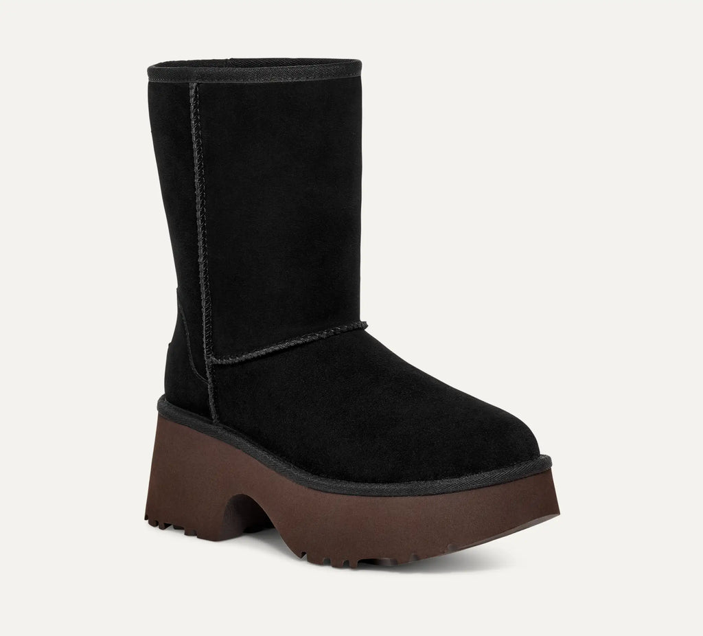[1158310-BLK] WOMENS UGG CLASSIC SHORT NEW HEIGHTS BOOT