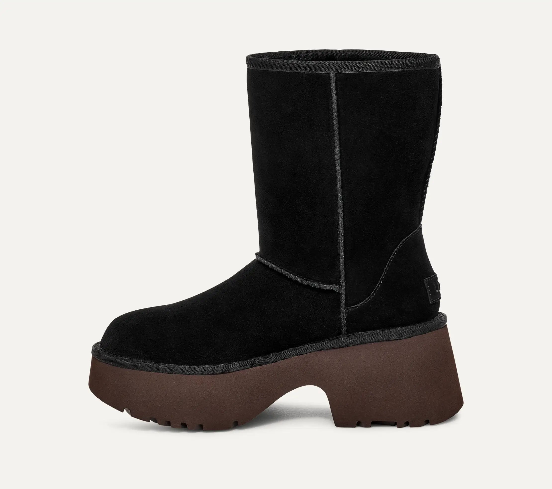 [1158310-BLK] WOMENS UGG CLASSIC SHORT NEW HEIGHTS BOOT