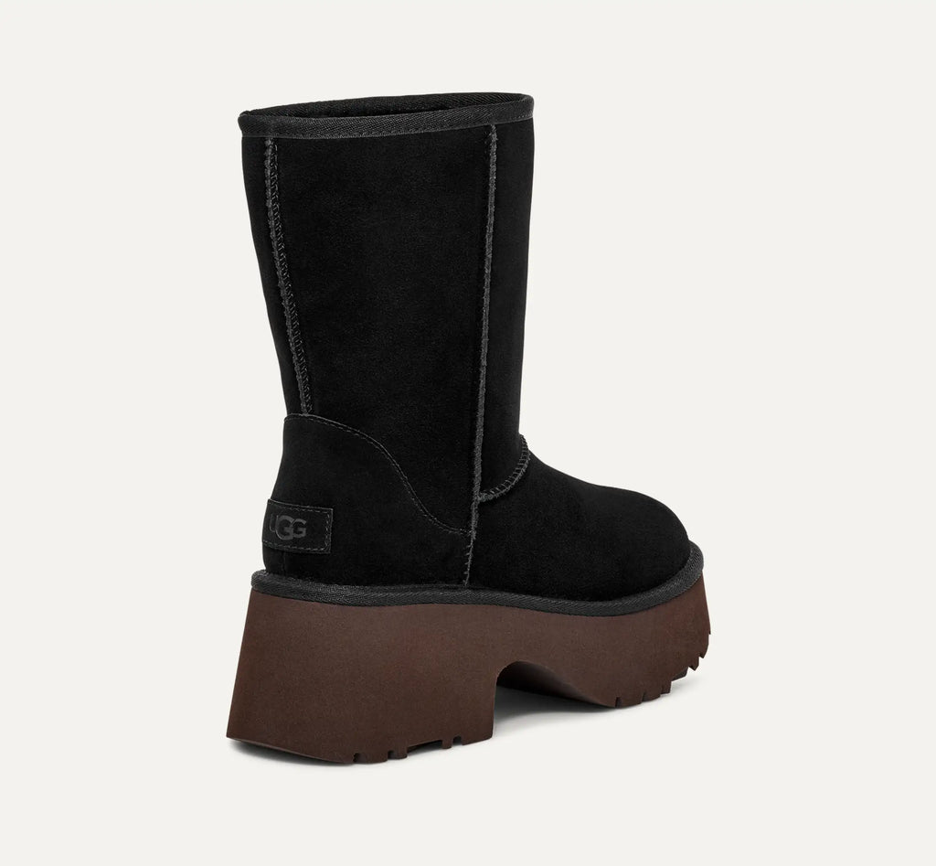 [1158310-BLK] WOMENS UGG CLASSIC SHORT NEW HEIGHTS BOOT