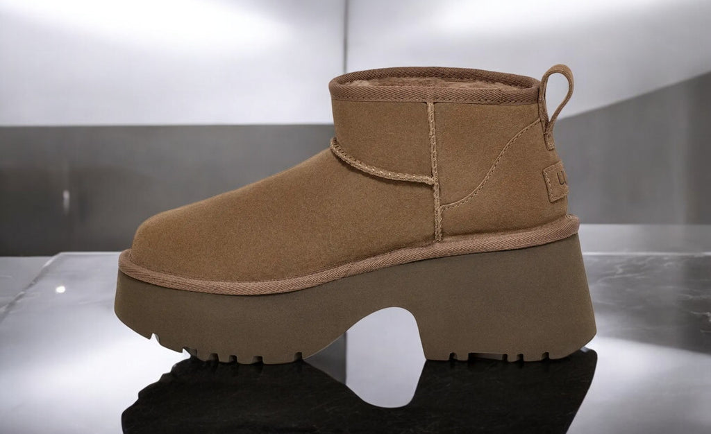 [1158311-HCK] WOMENS UGG CLASSIC ULTRA MINI NEW HEIGHTS BOOT 'HICKORY'