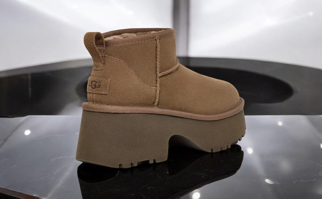 [1158311-HCK] WOMENS UGG CLASSIC ULTRA MINI NEW HEIGHTS BOOT 'HICKORY'