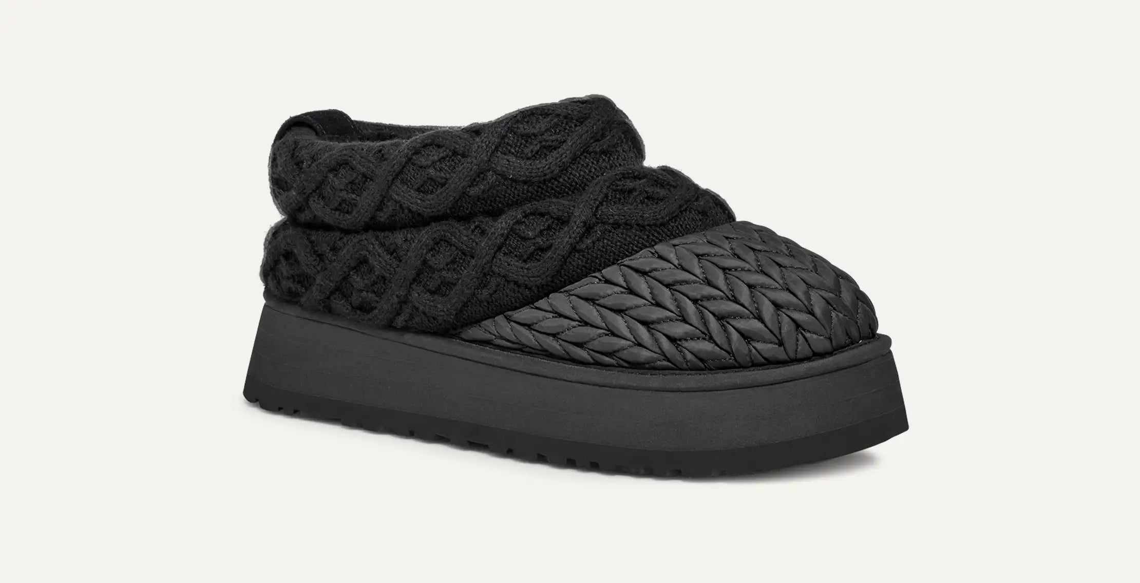 [1158330-BLK] WOMENS UGG TAZZ VILLA KNIT