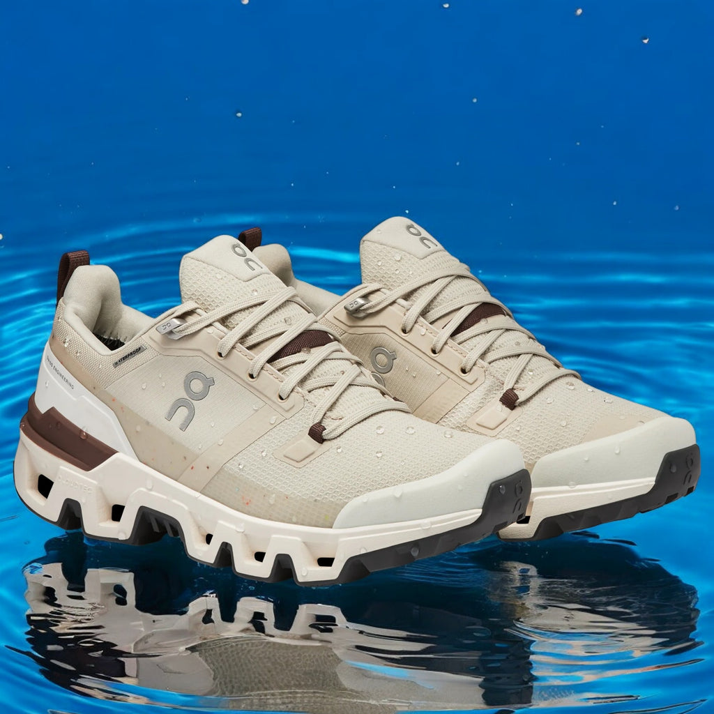 [73.98055] Womens On RUNNING CLOUNDWANDER WATERPROOF 'SAND IVORY'