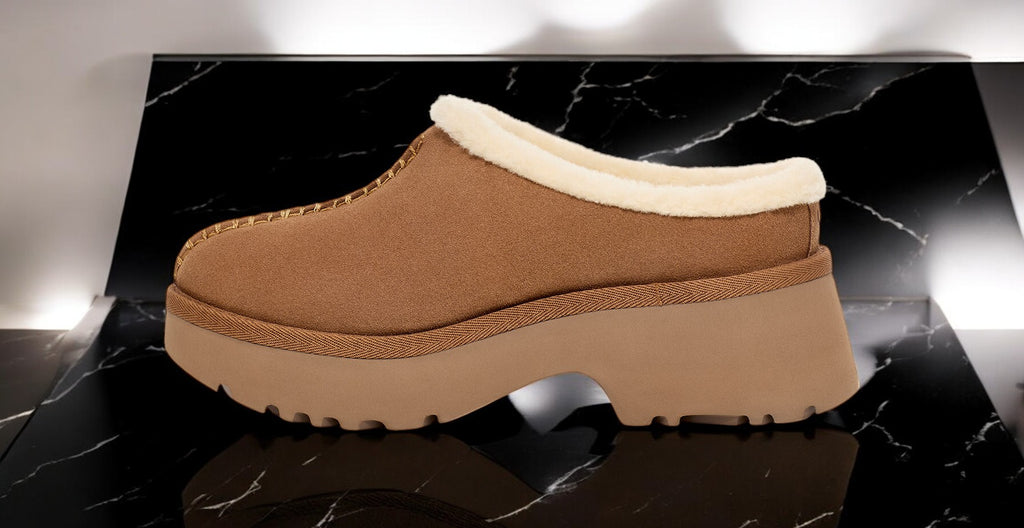 [1162510-CHE] Womens UGG New Heights Cozy Clog 'Chestnut'