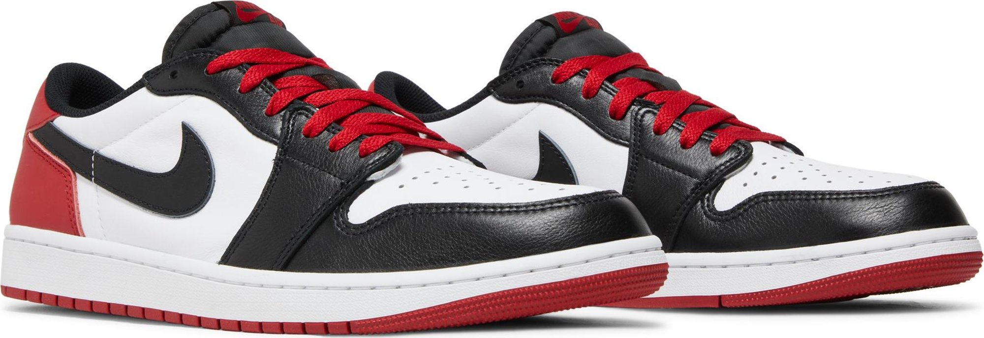 [CZ0790-106] Mens Air Jordan RETRO 1 LOW OG 'BLACK TOE'