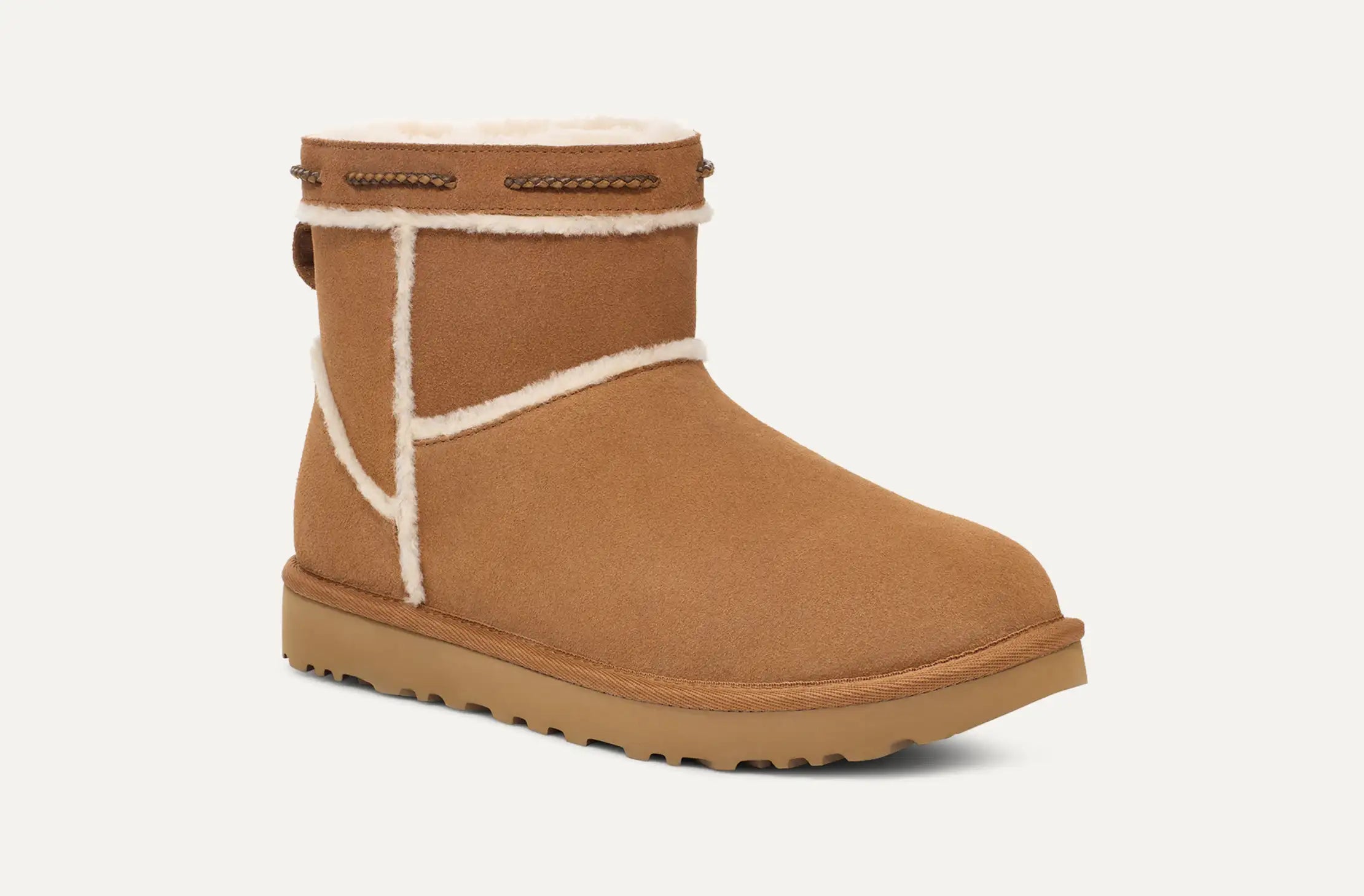 [1166751-CHE] WOMENS UGG CLASSIC MINI SHEARLING BRAID