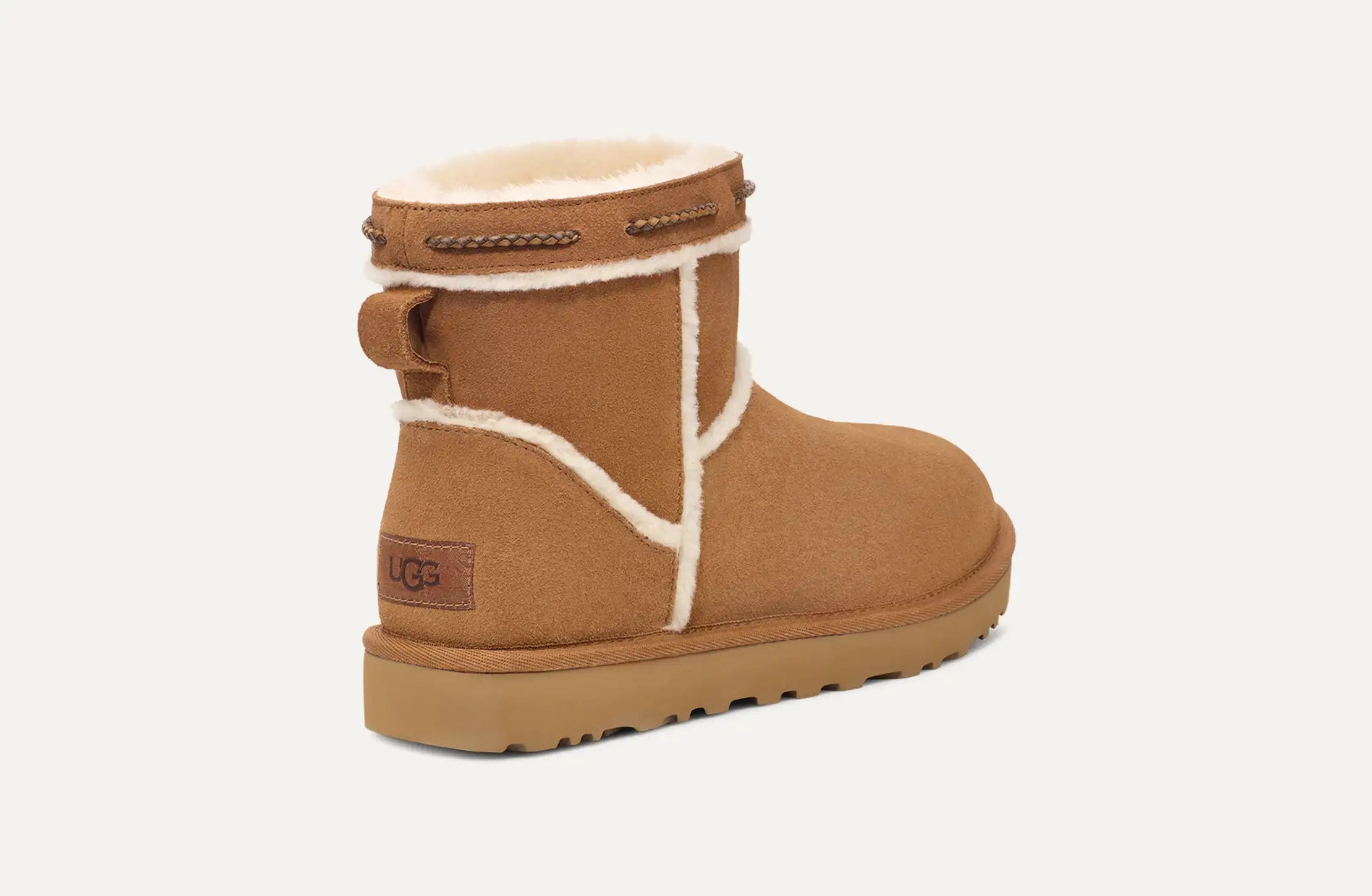 [1166751-CHE] WOMENS UGG CLASSIC MINI SHEARLING BRAID