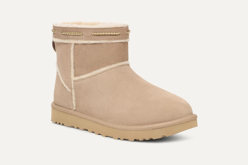 [1166751-DUNE] WOMENS UGG CLASSIC MINI SHEARLING BRAID