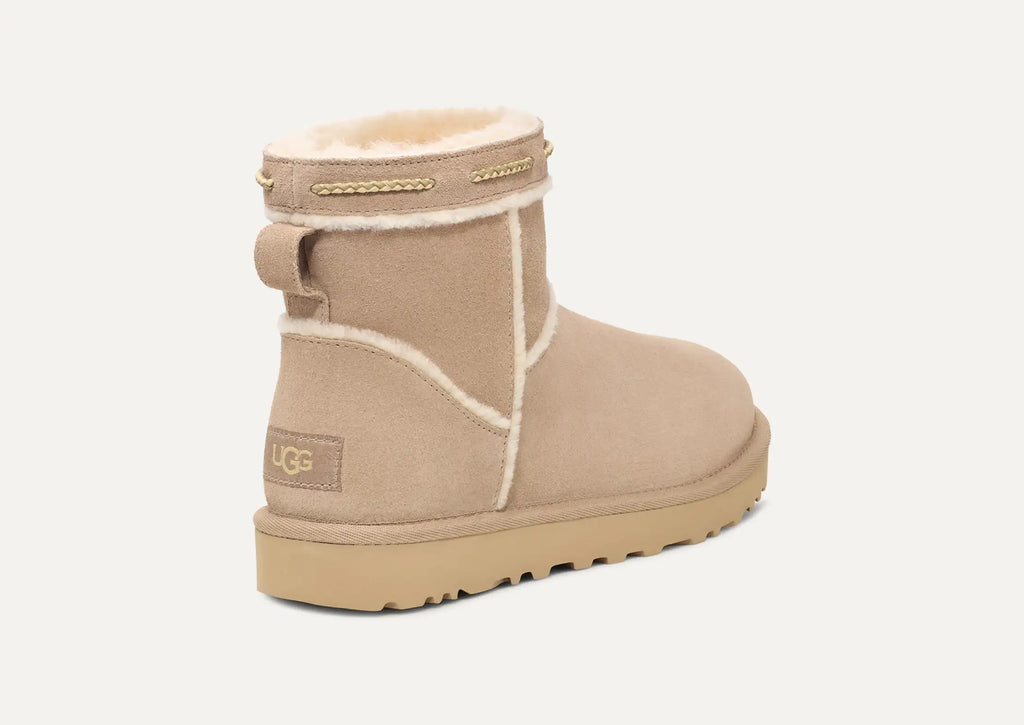 [1166751-DUNE] WOMENS UGG CLASSIC MINI SHEARLING BRAID