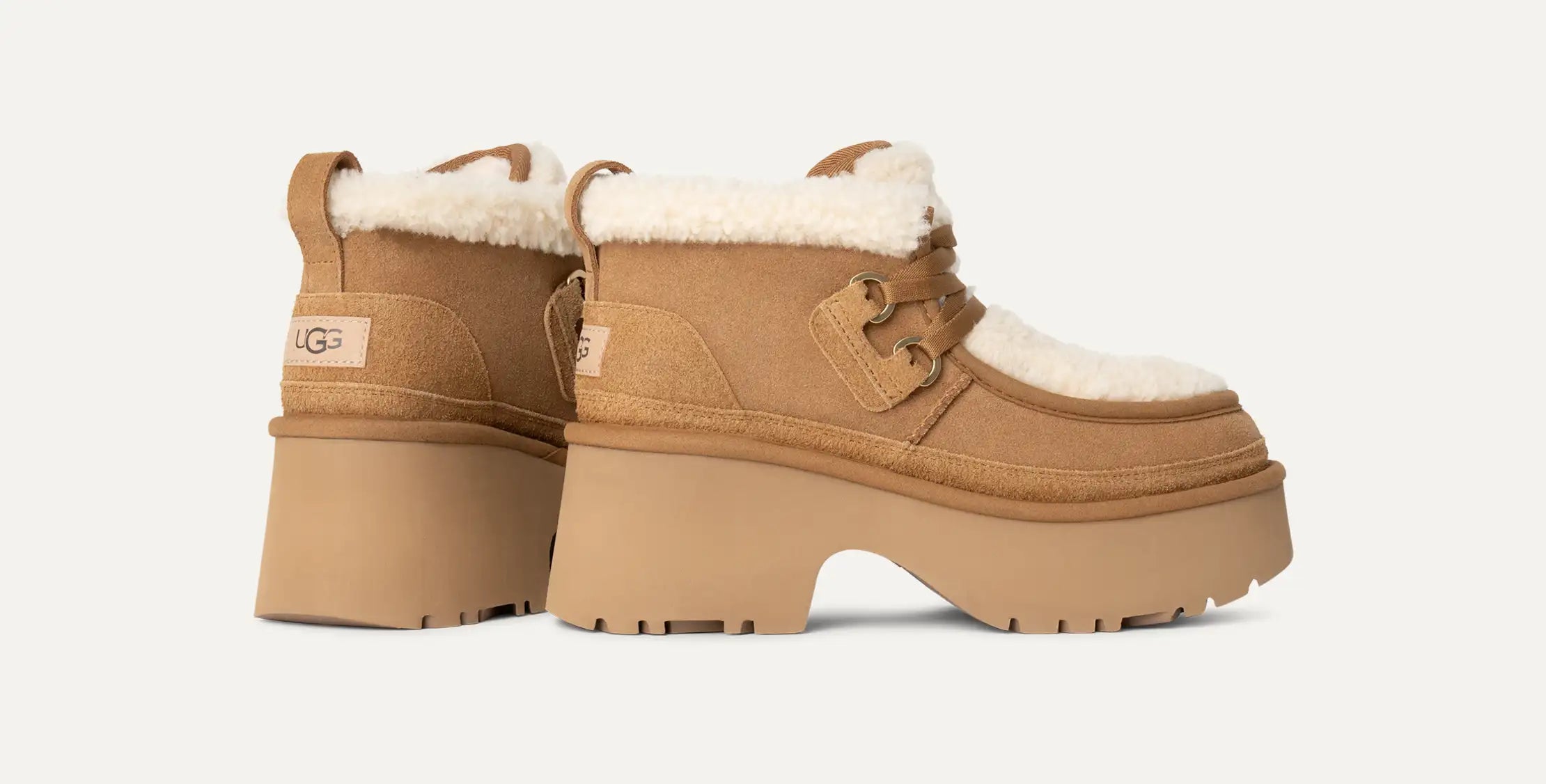 [1167772-CHE] WOMENS UGG CLASSIC NEW HEIGHTS LACE UP