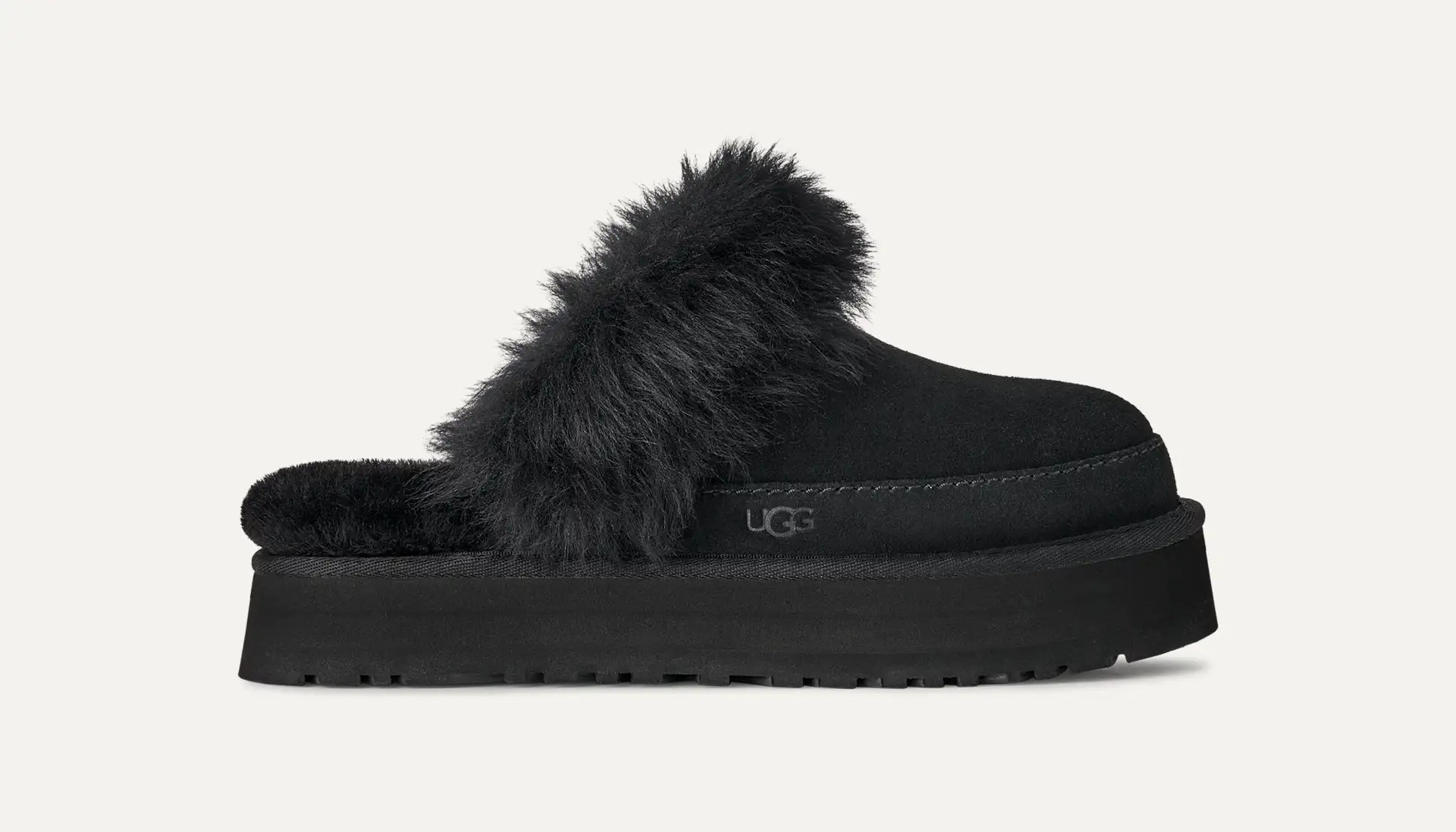 [1173930-BLK] WOMENS UGG DISQUETTE CHALET SLIPPER 'BLACK'