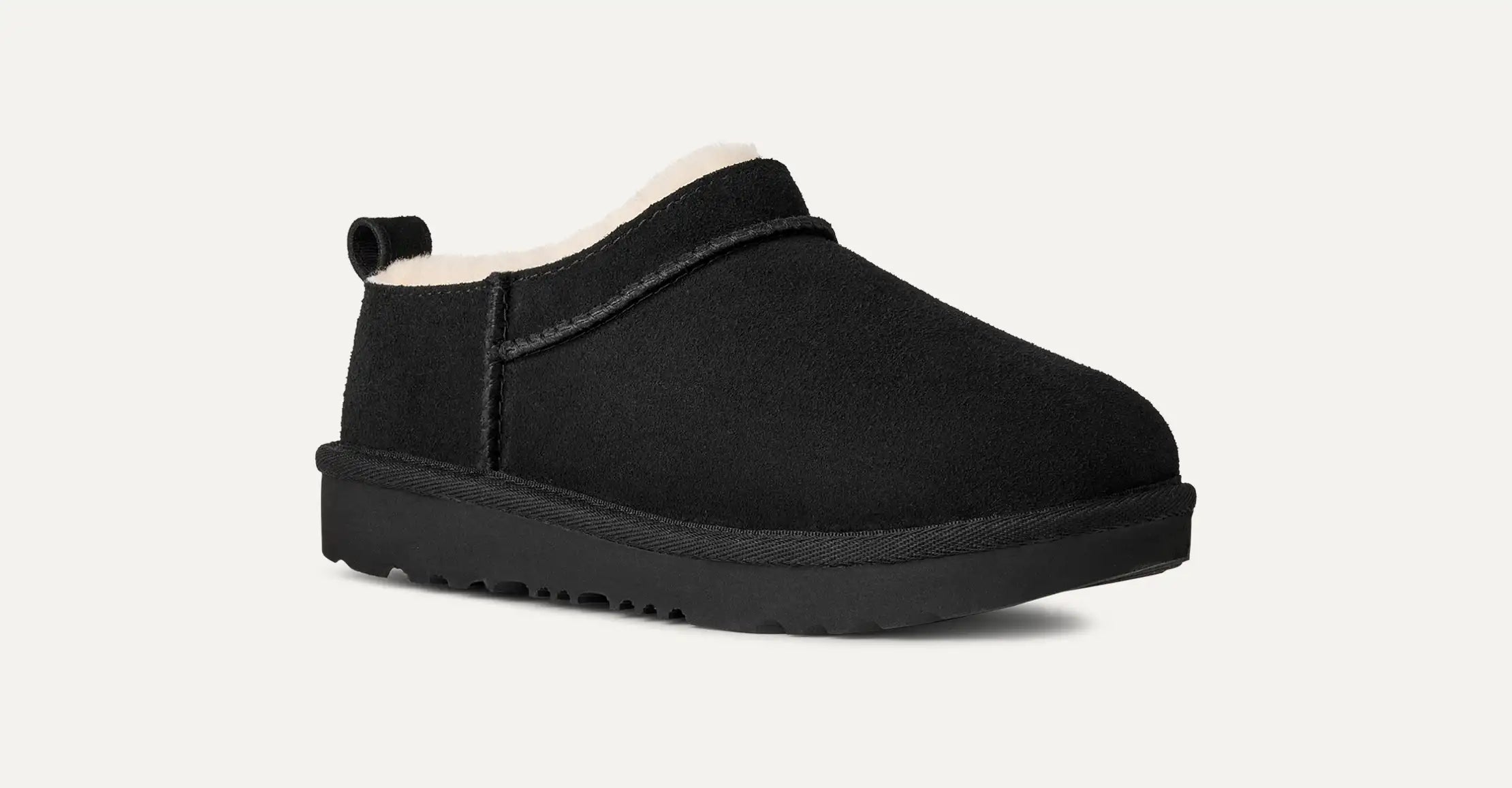 [1174410K-BLK] KIDS UGG CLASSIC MICRO SLIPPER 'BLACK'