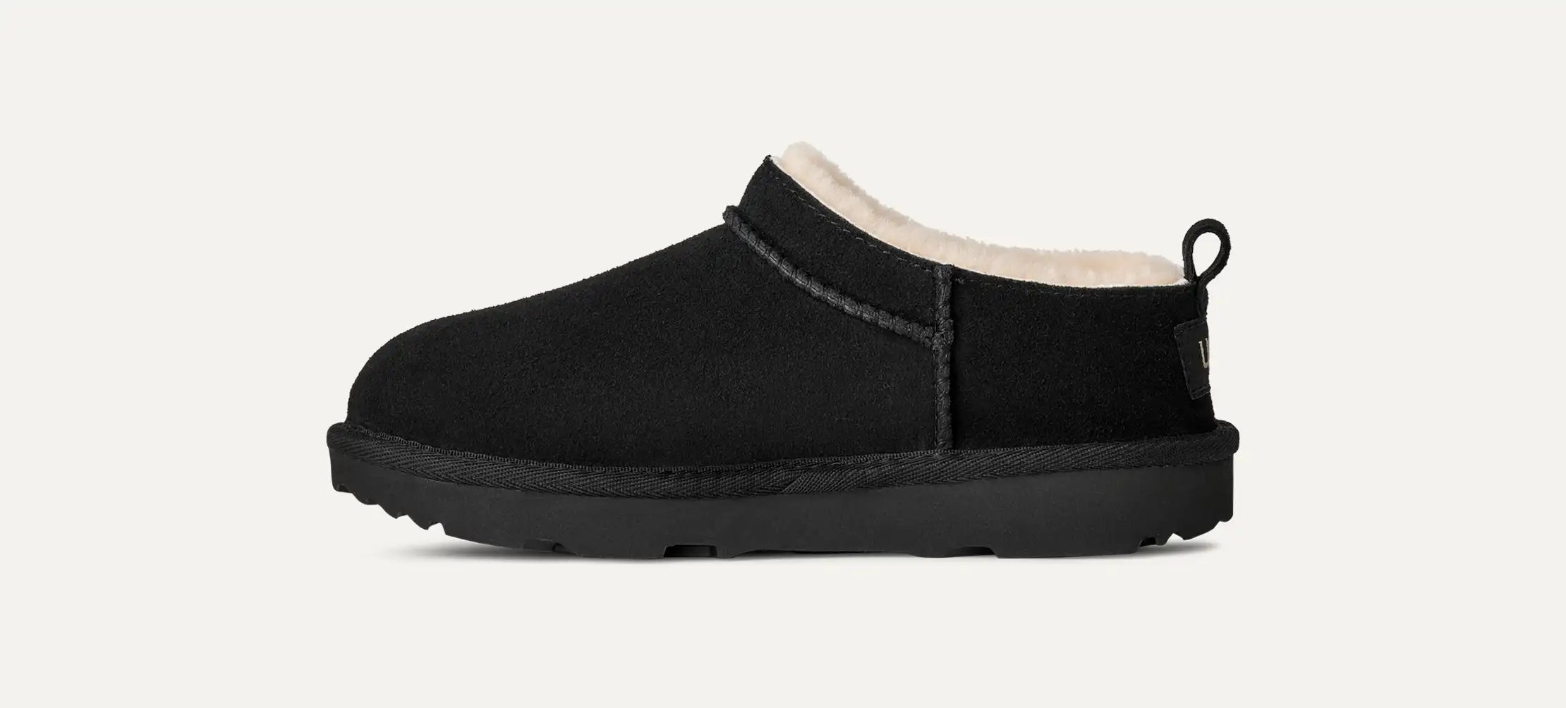 [1174410K-BLK] KIDS UGG CLASSIC MICRO SLIPPER 'BLACK'