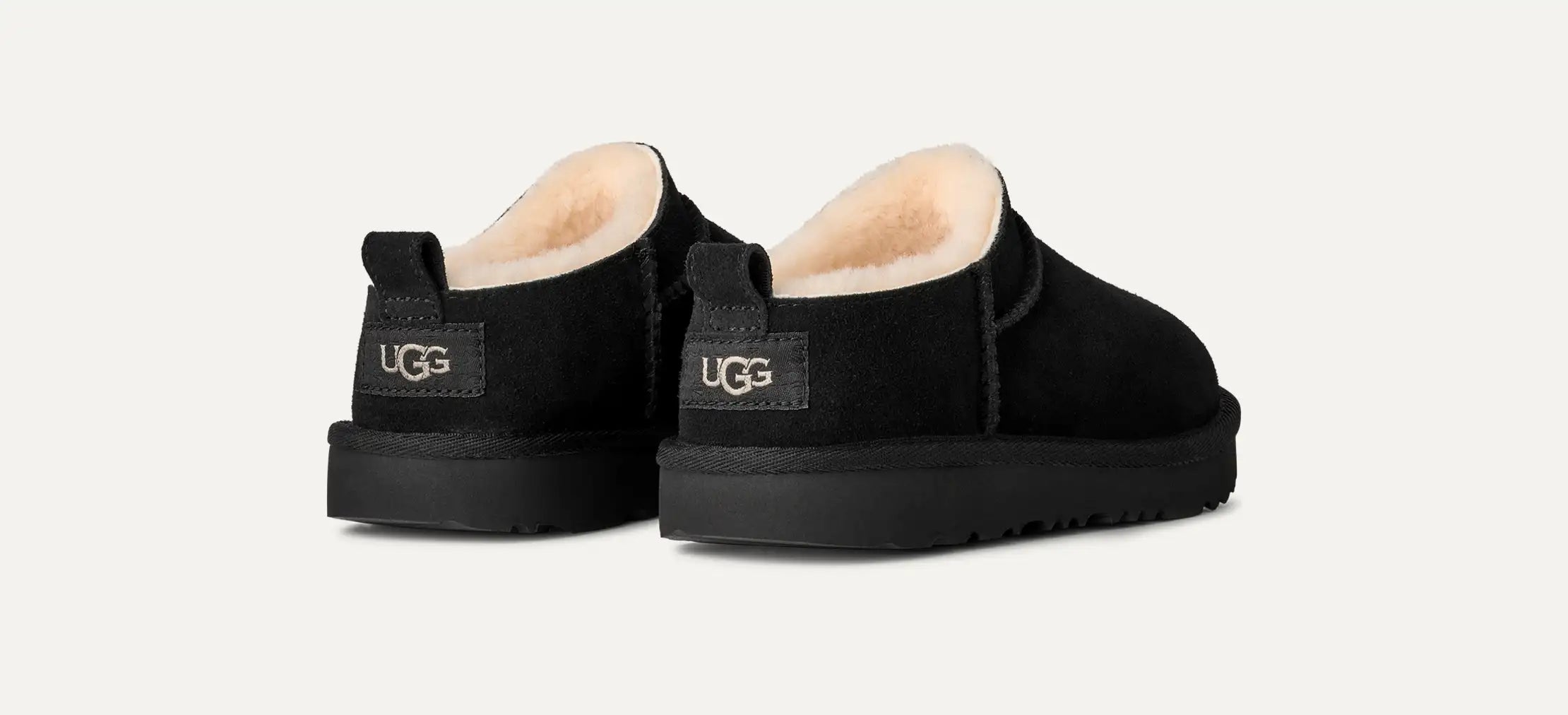 [1174410K-BLK] KIDS UGG CLASSIC MICRO SLIPPER 'BLACK'