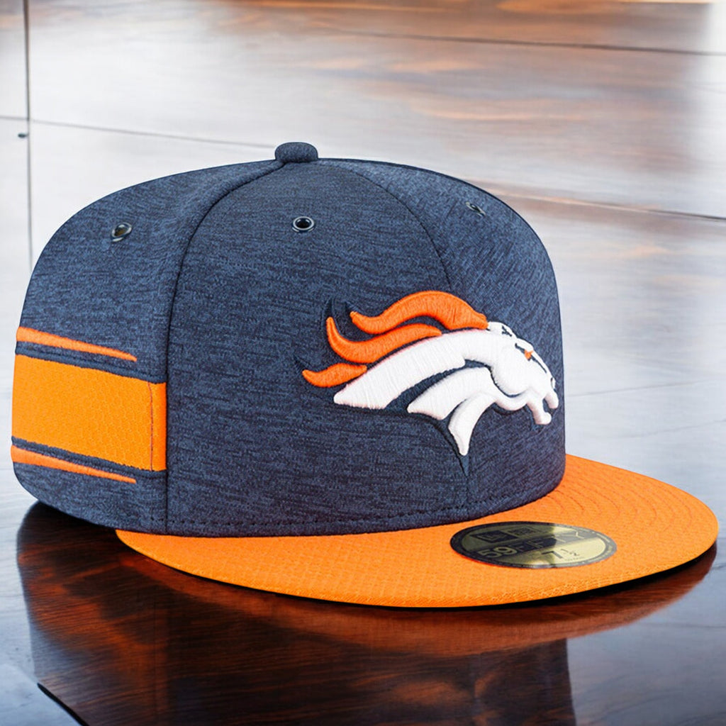 [11763014] Mens New Era NFL 2018 Sideline Home Official 59Fifty Fitted - Broncos