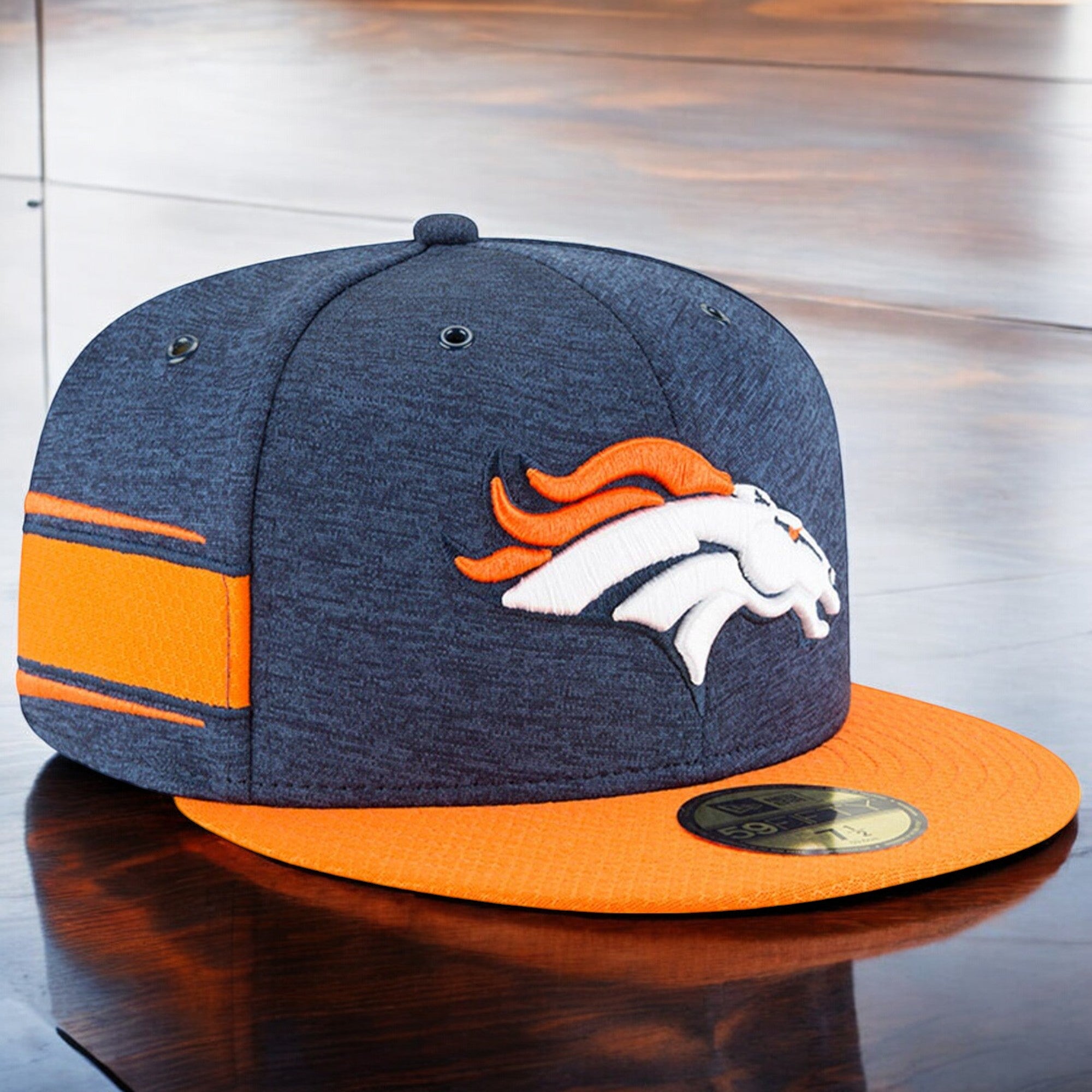 [11763014] Mens New Era NFL 2018 Sideline Home Official 59Fifty Fitted - Broncos