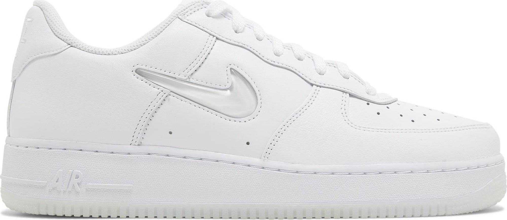[FN5924-100] Mens Nike AIR FORCE 1 LOW '07 RETRO 'JEWEL SWOOSH TRIPLE WHITE'