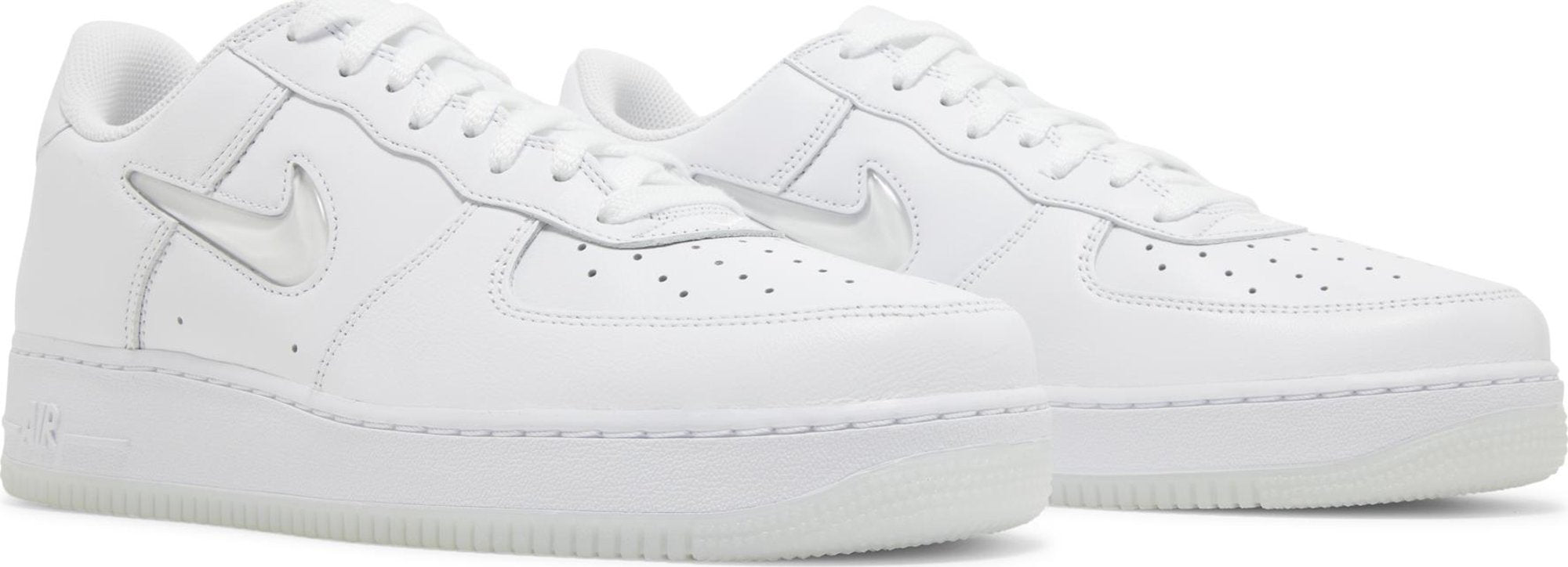 [FN5924-100] Mens Nike AIR FORCE 1 LOW '07 RETRO 'JEWEL SWOOSH TRIPLE WHITE'