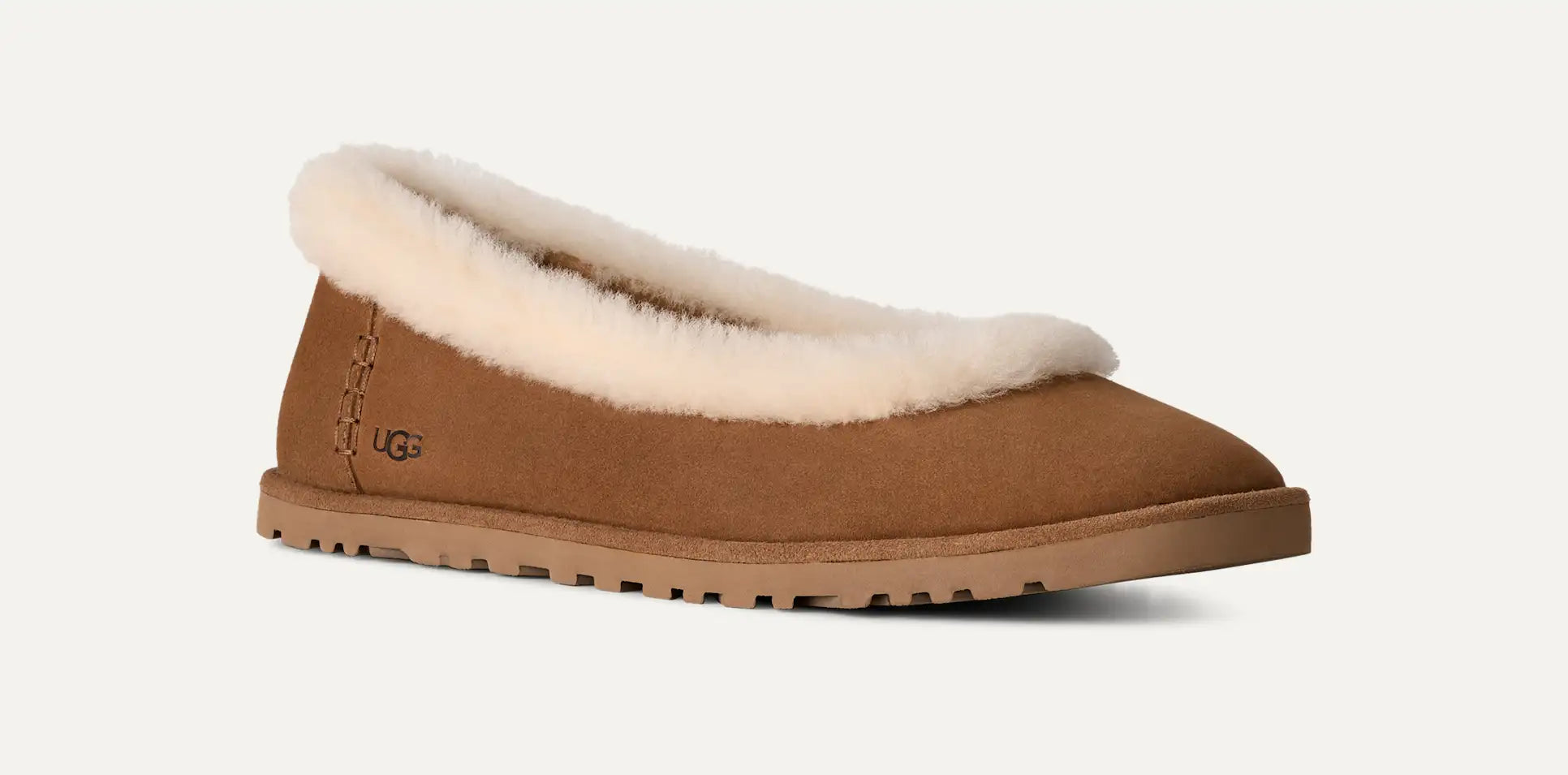 [1178111-CHE] WOMENS UGG ZORA BALLET FLAT 'CHESTNUT'