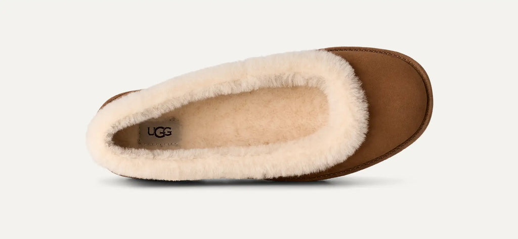 [1178111-CHE] WOMENS UGG ZORA BALLET FLAT 'CHESTNUT'