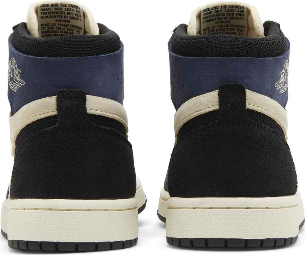 [DV1305-104] Womens Air Jordan RETRO 1 HIGH ZOOM AIR CMFT 2 'MUSLIN BLACKENED BLUE'