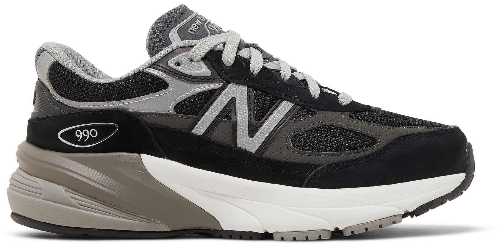 [GC990BK6] GRADE SCHOOL NEW BALANCE FUELCELL 990V6 'BLACK SILVER'