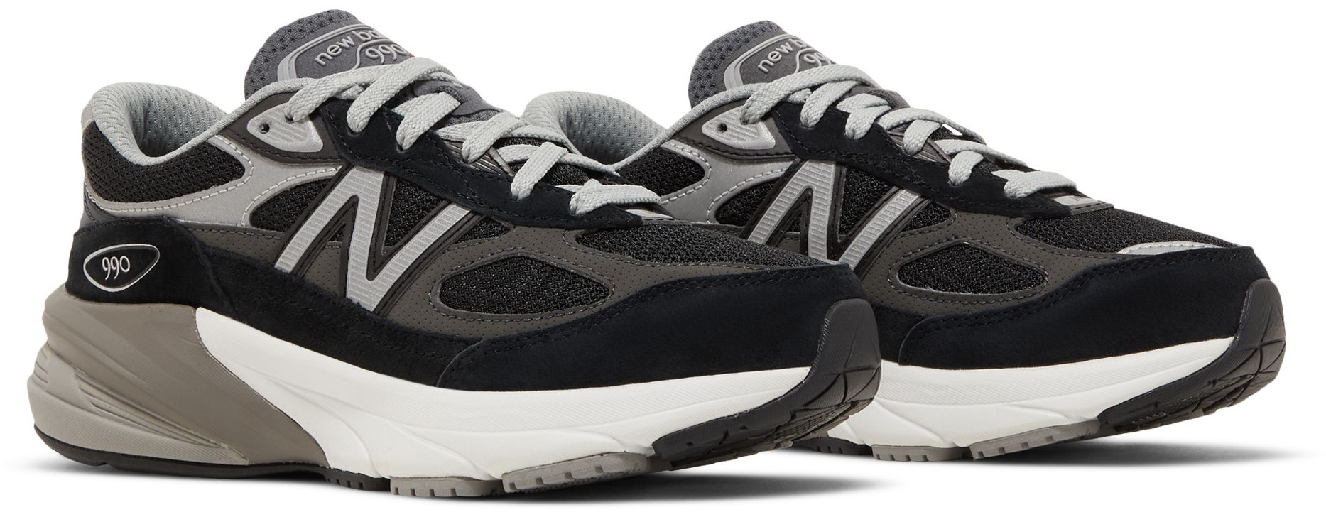[GC990BK6] GRADE SCHOOL NEW BALANCE FUELCELL 990V6 'BLACK SILVER'